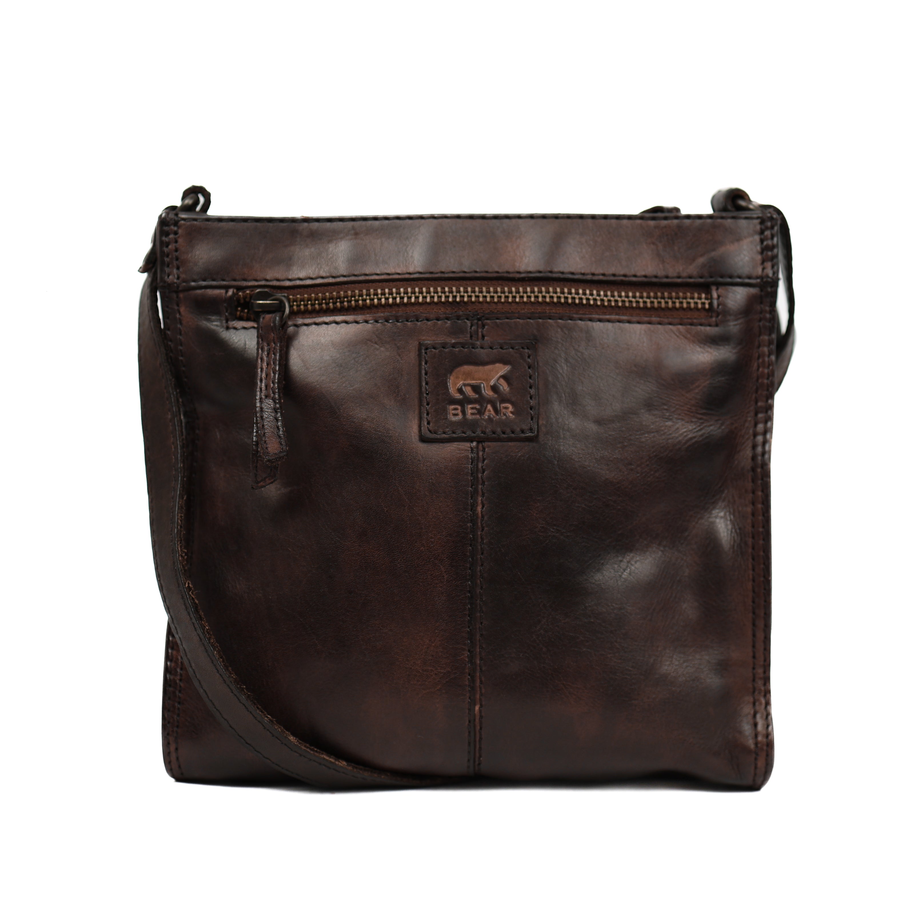Shoulder bag 'Davita' dark brown
