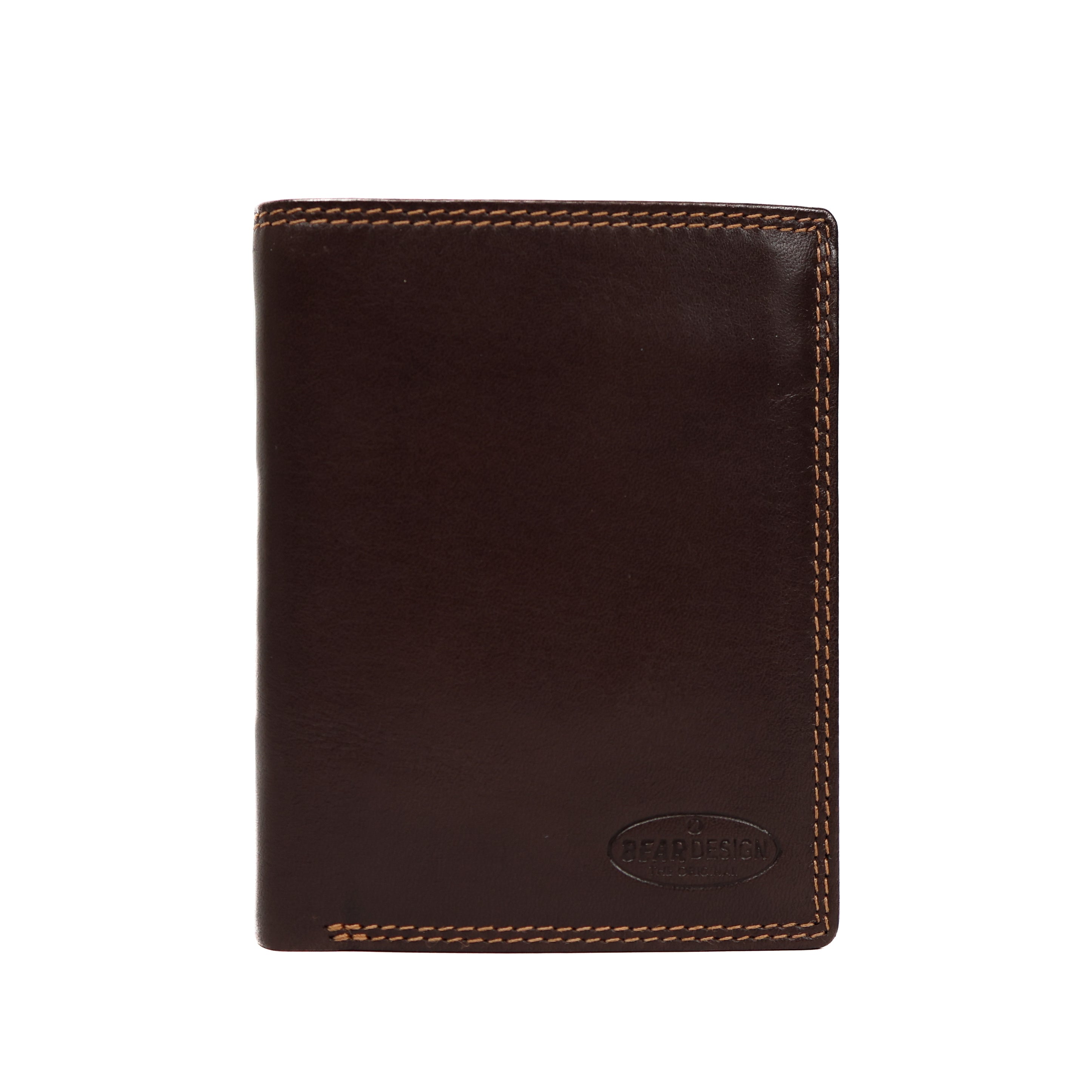 Hoge billfold 'Klaas' donkerbruin