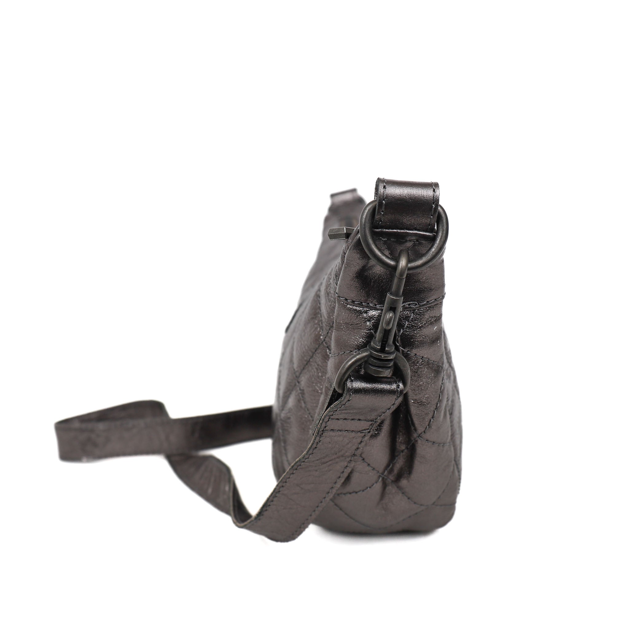 Crossbody tasje 'Laura' gun metal