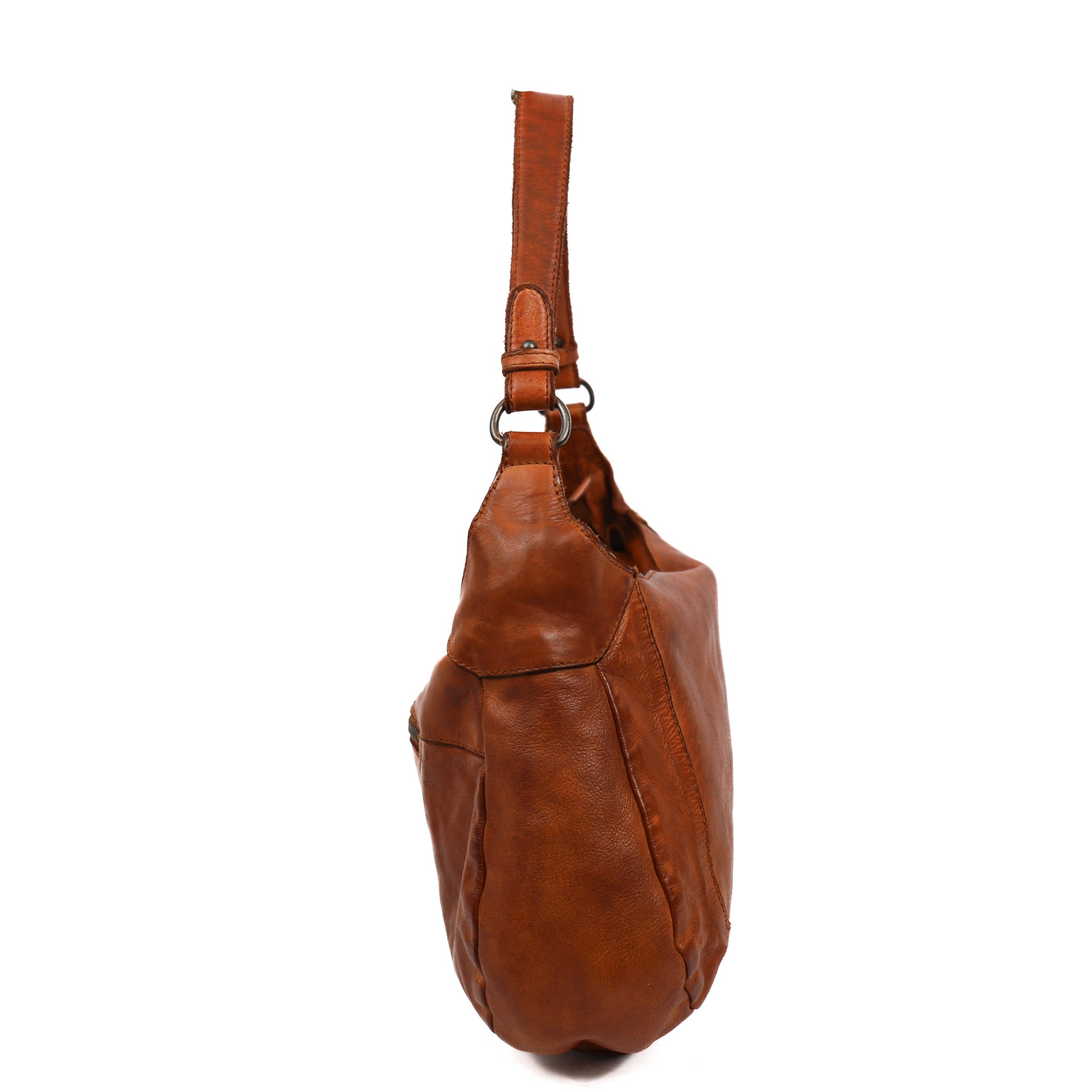 Hand/shoulder bag 'Monique' cognac