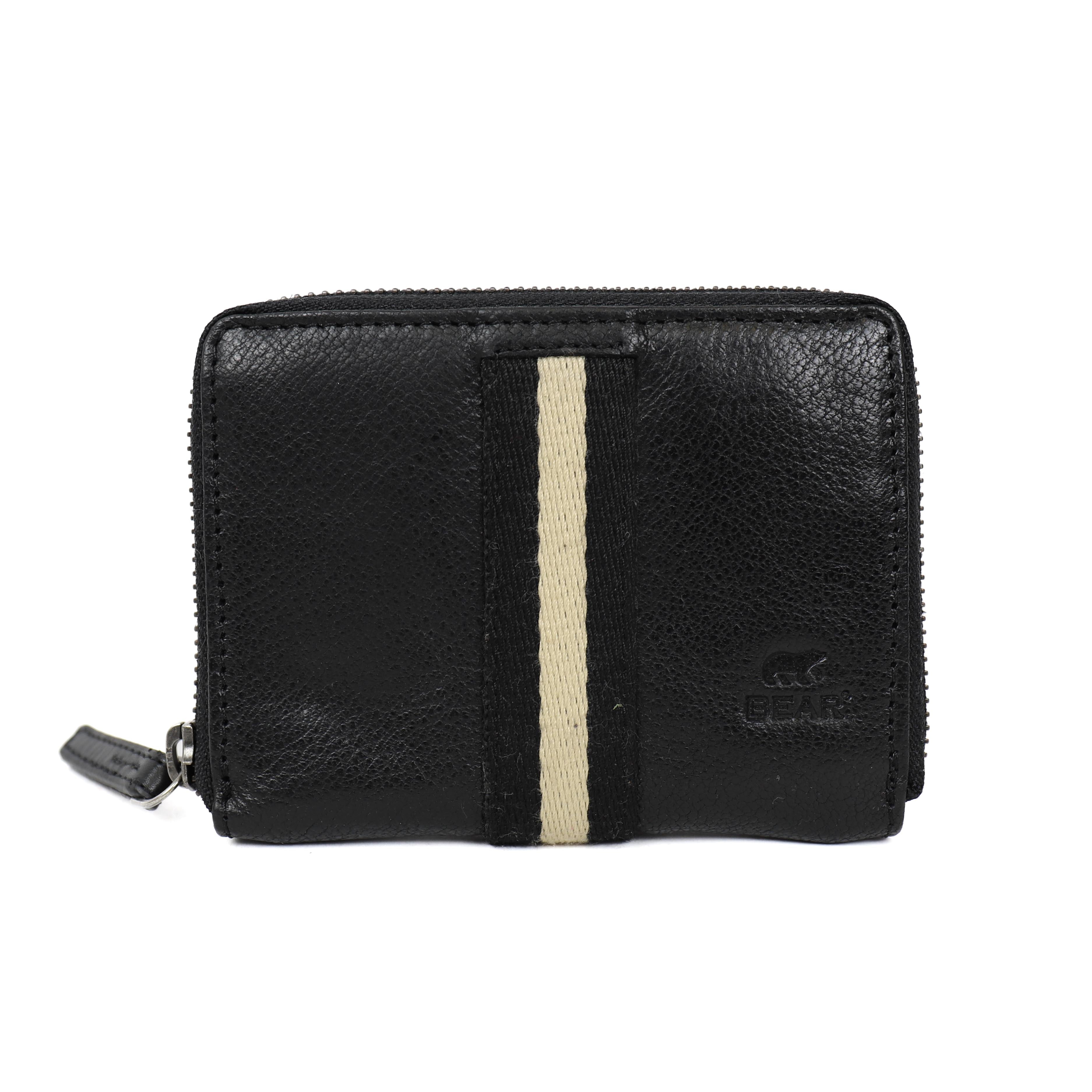 Zipper wallet 'Yanet' black/stripe
