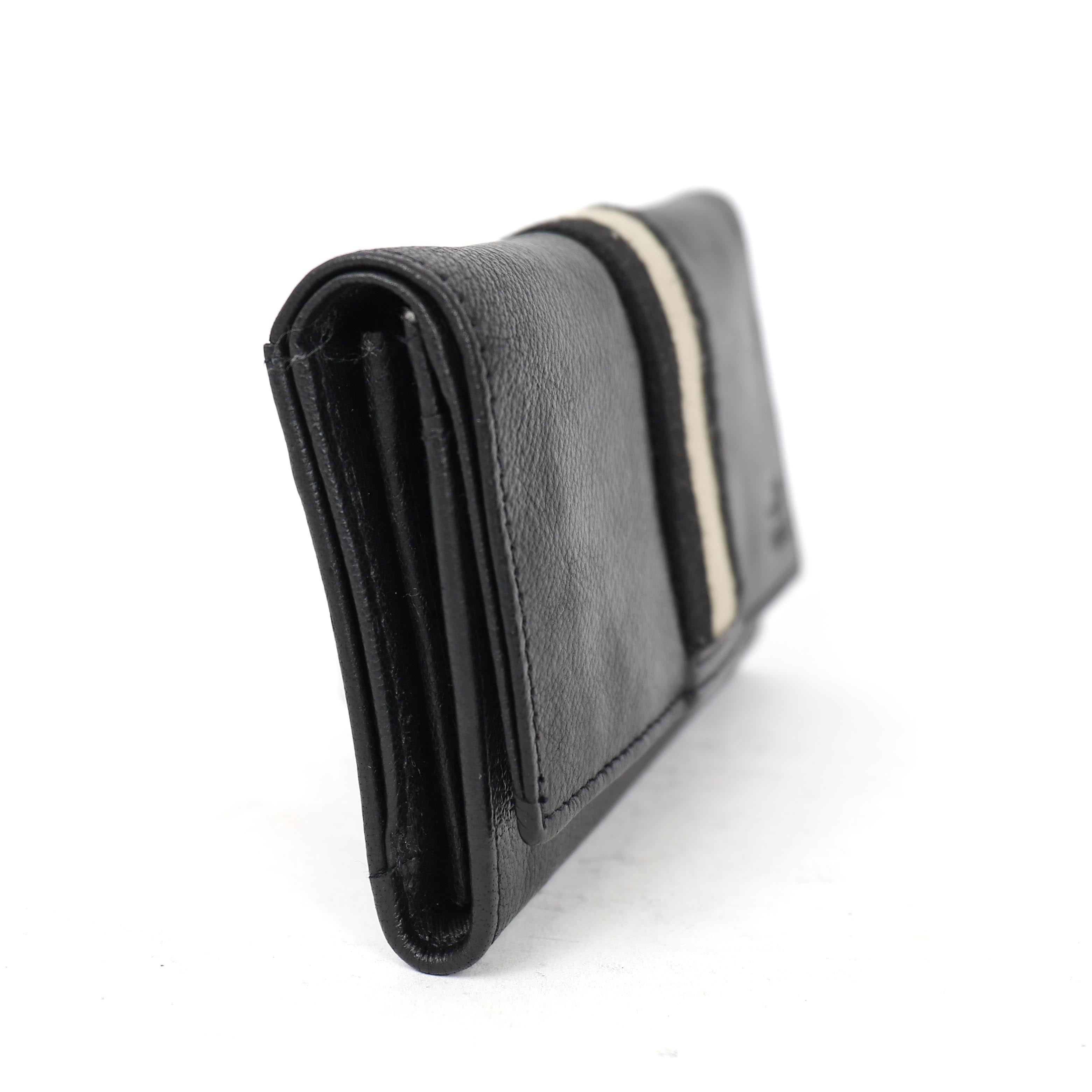 Wrap wallet 'Sweety' XL black/stripe