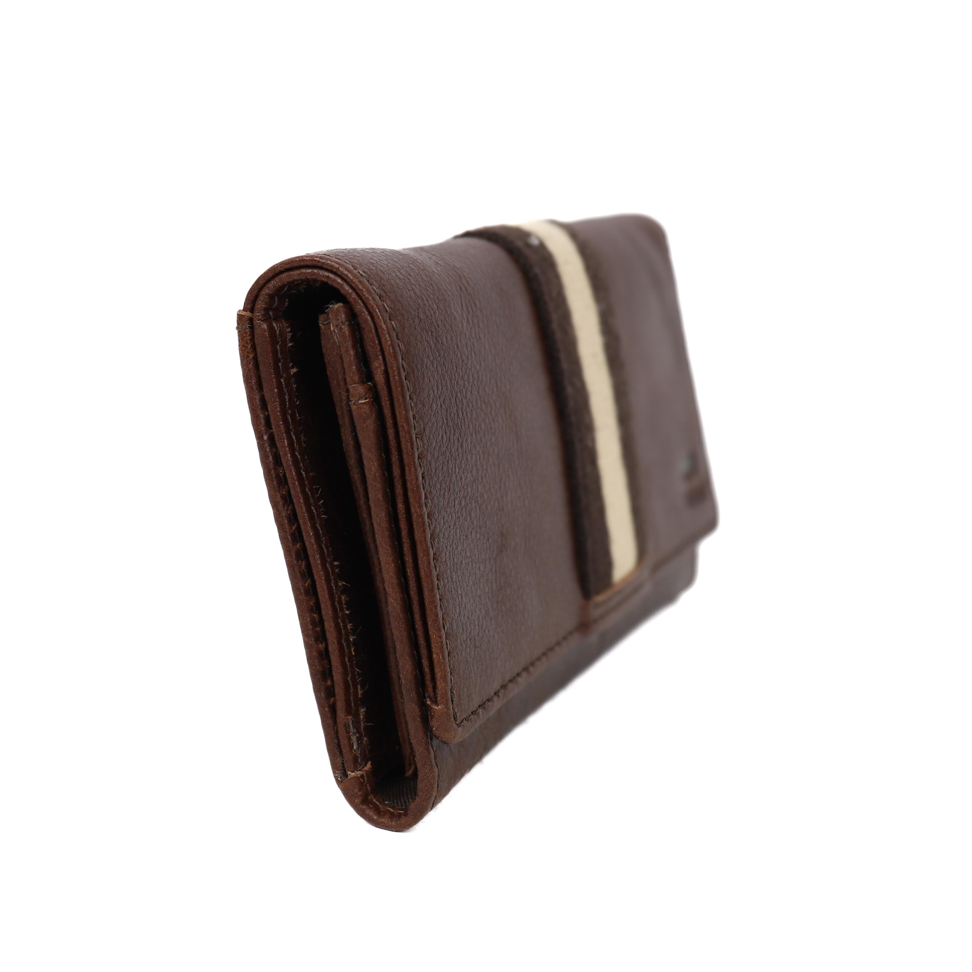 Wrap wallet 'Sweety' XL brown/stripe