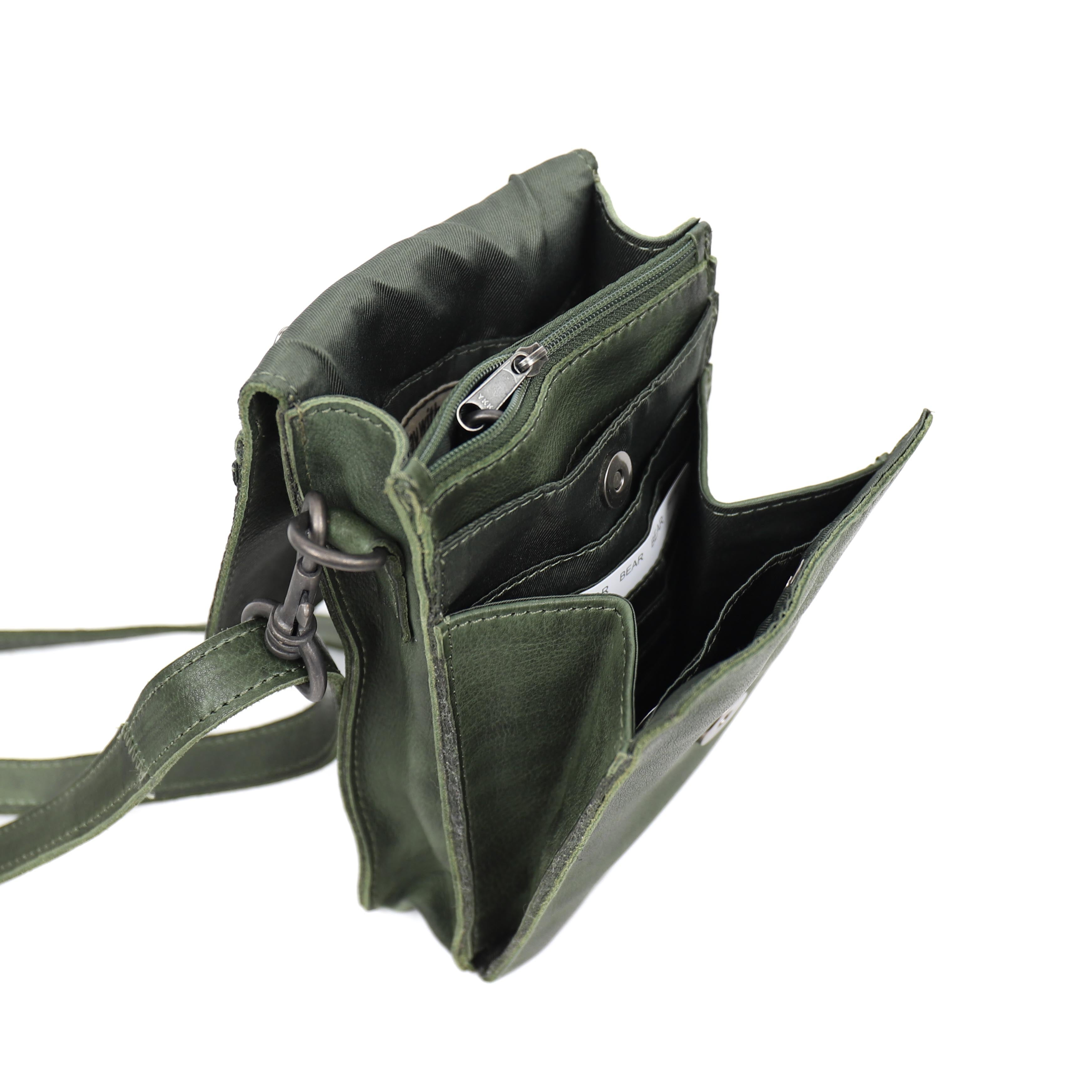 Shoulder bag 'Robbie' green - CP 2184