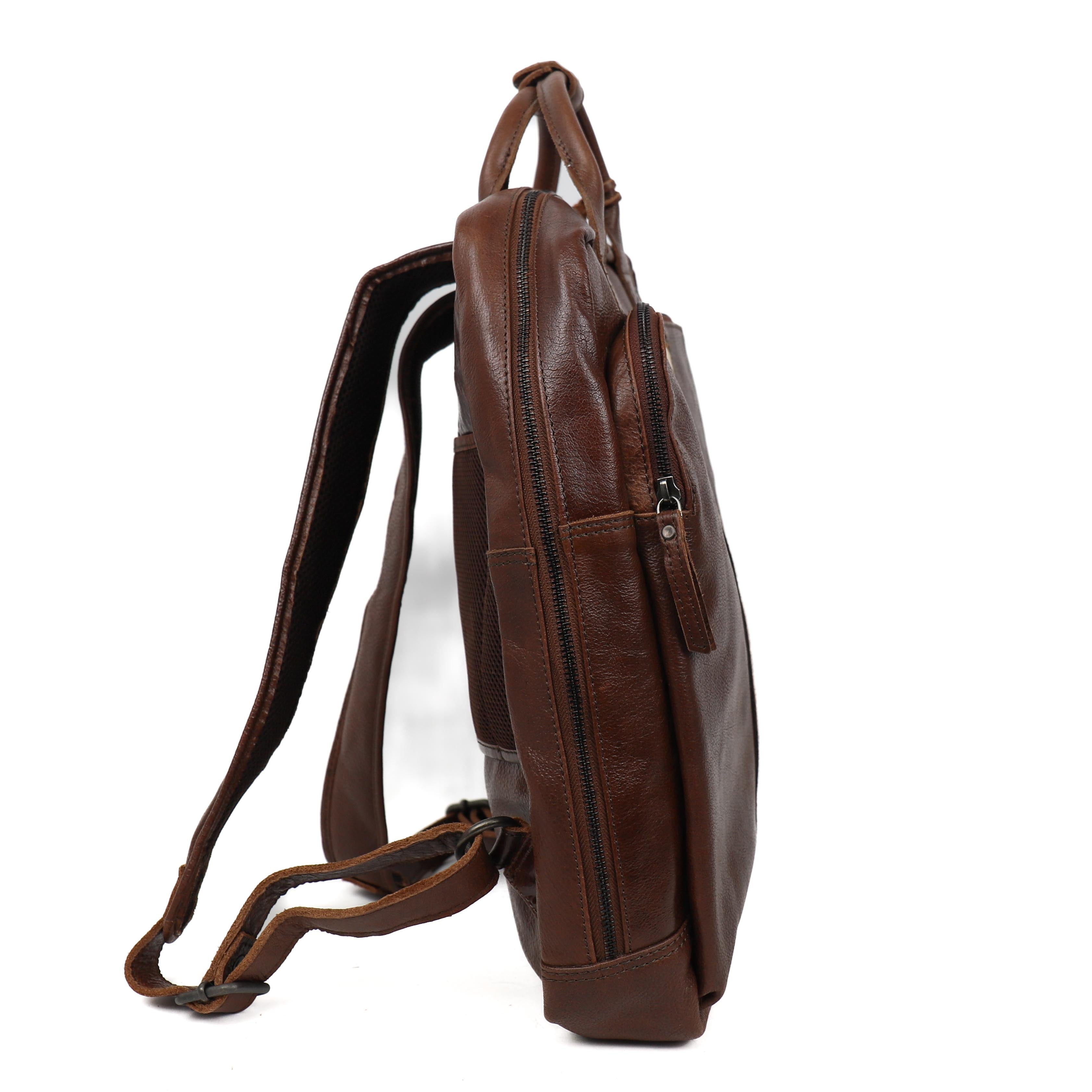 Backpack 'Anthony' brown/stripe