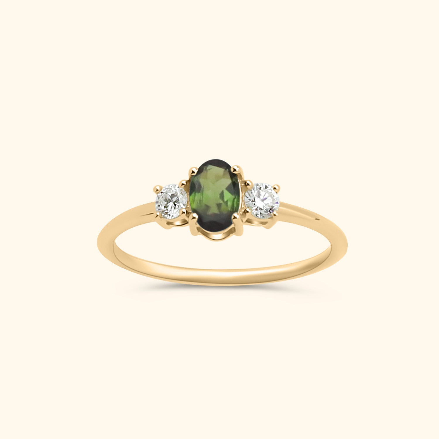 Lexi Tourmaline Diamond ring | 9K