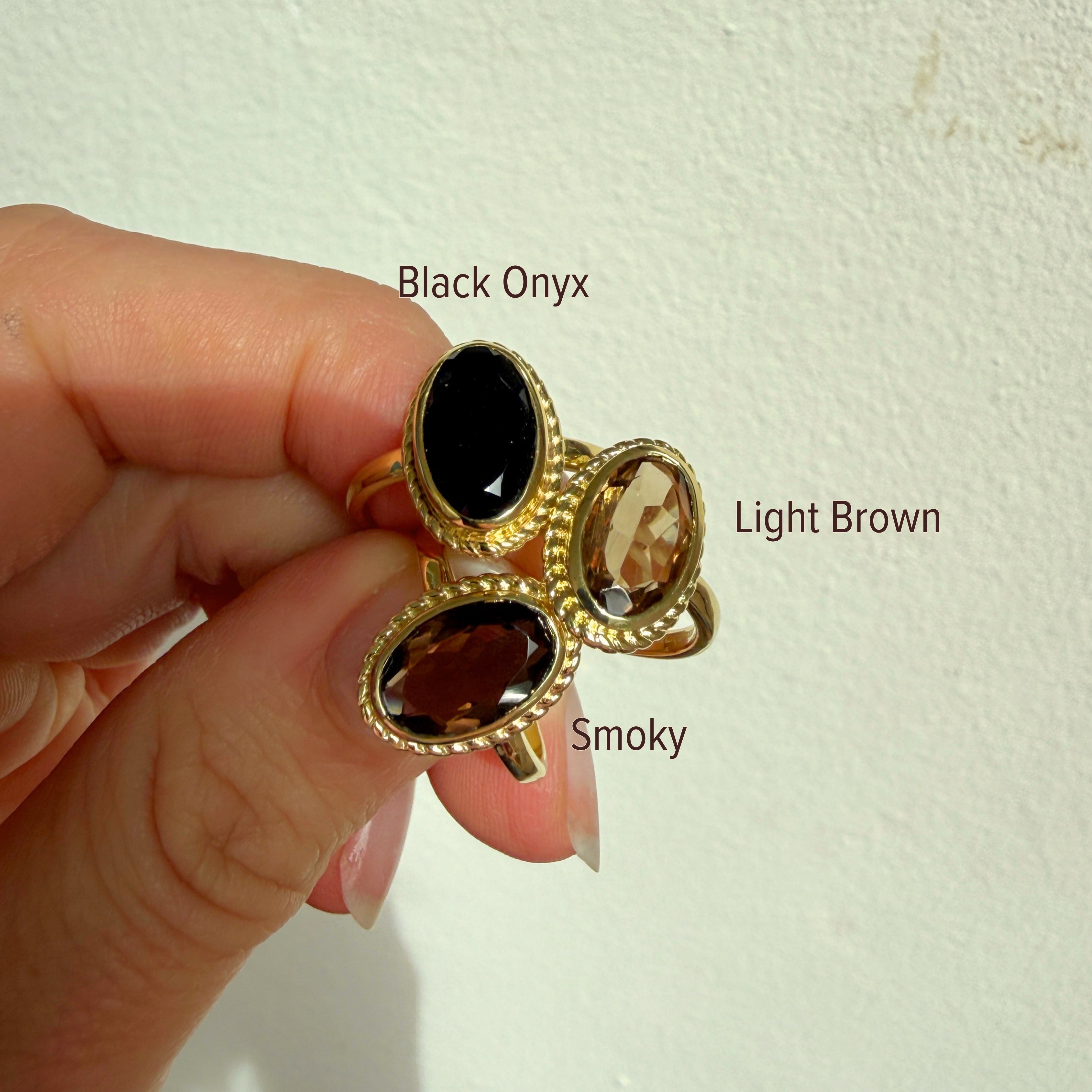 Luna Light brown ring