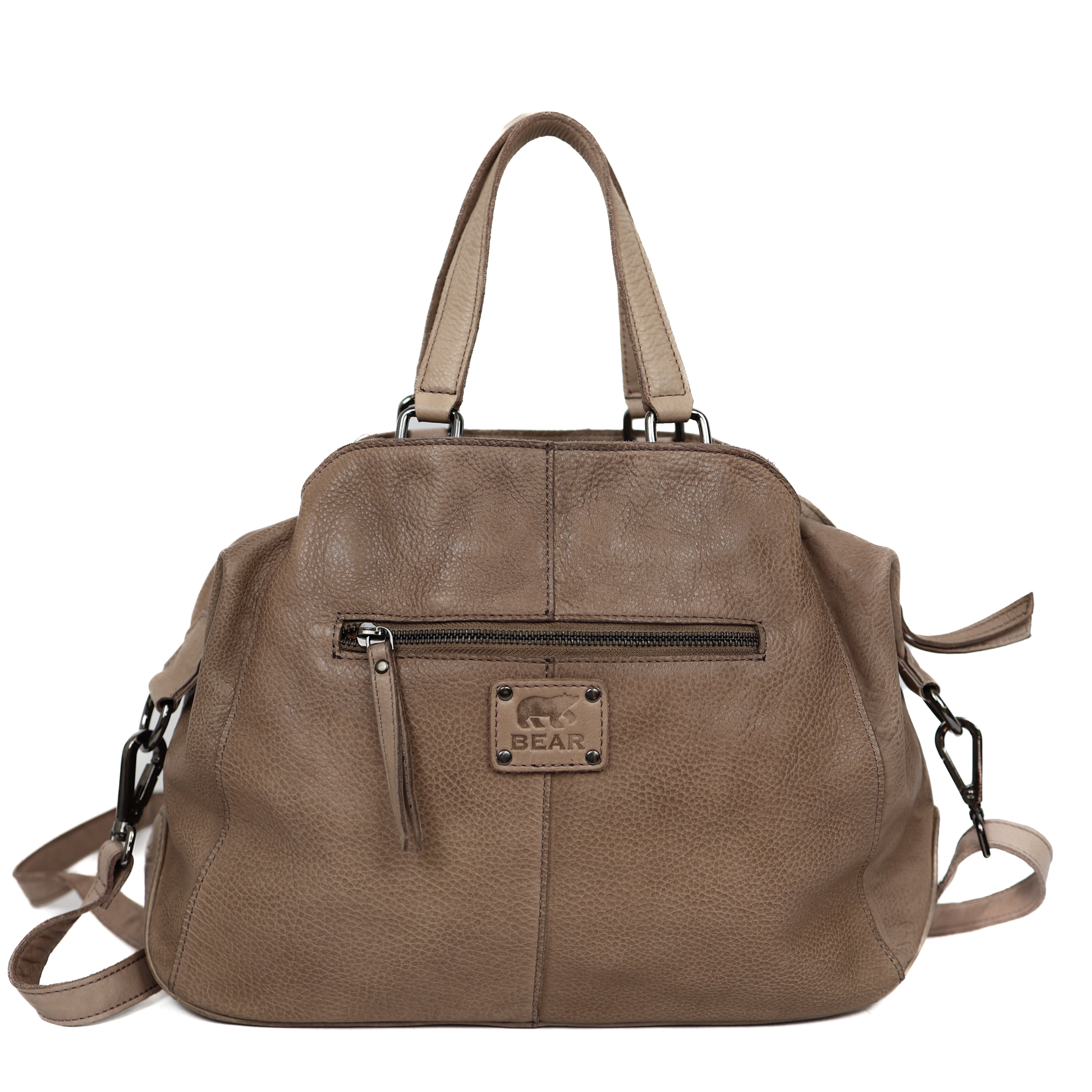 Hand/shoulderbag 'Jinte' taupe