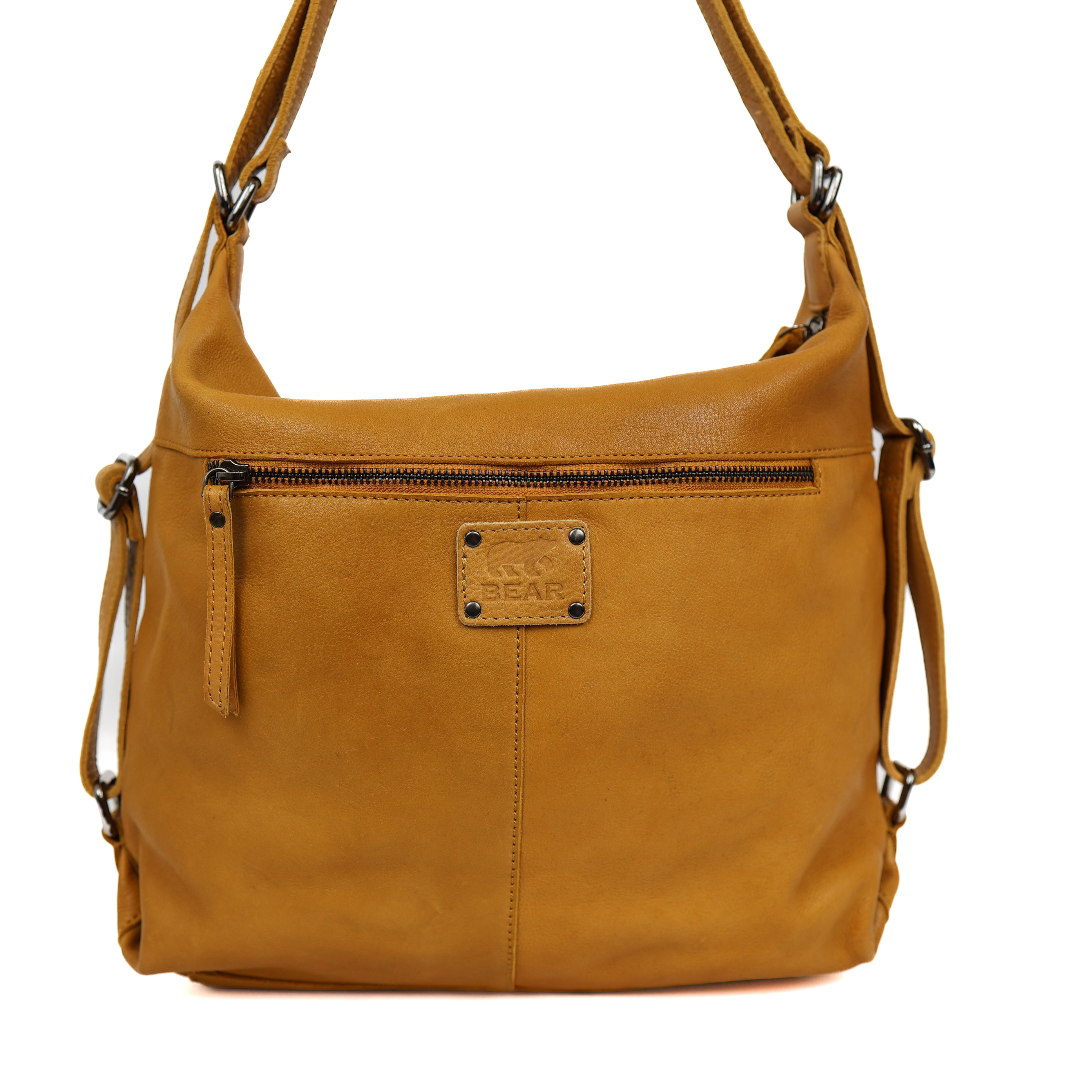 Backpack/handbag 'Veerle' yellow