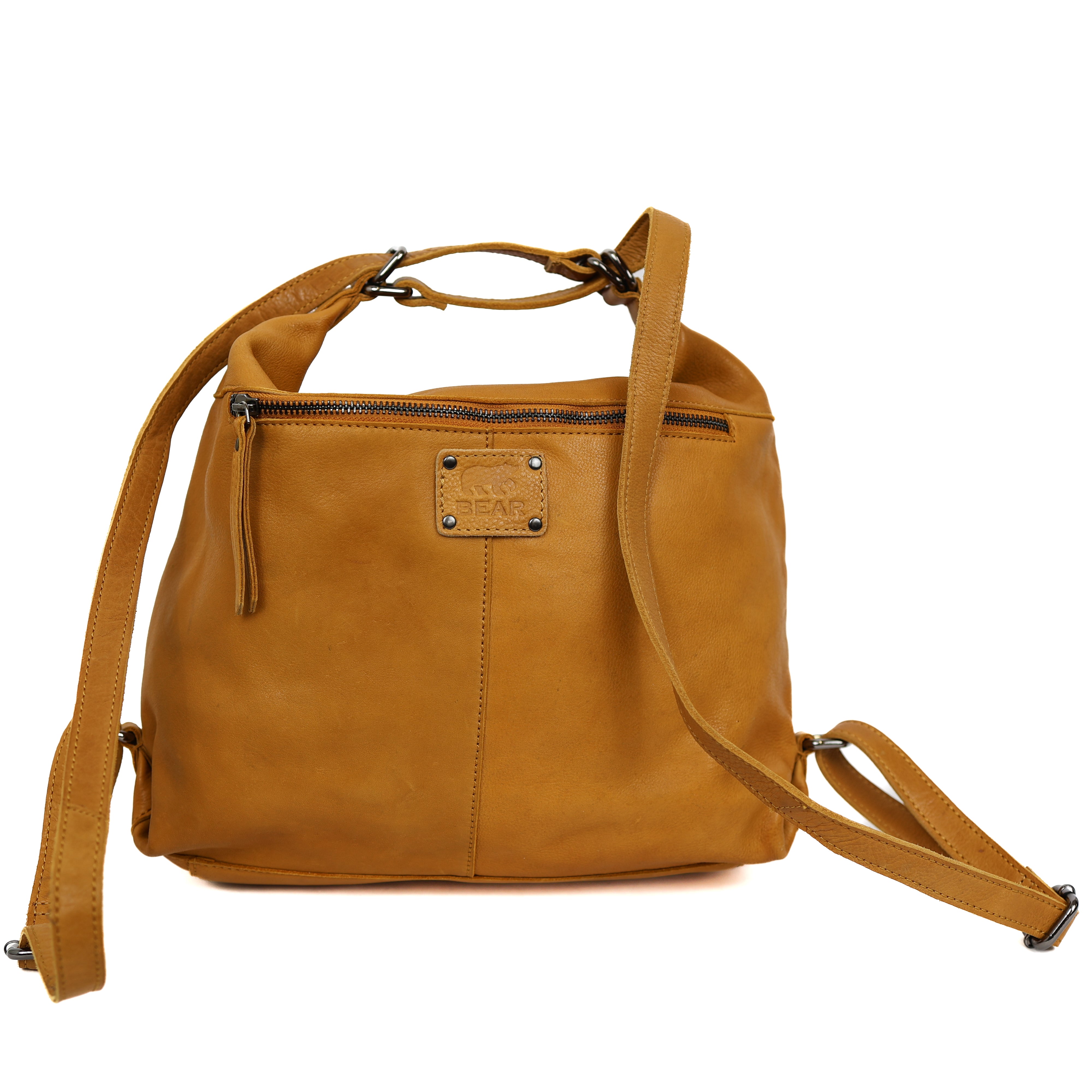 Backpack/handbag 'Veerle' yellow