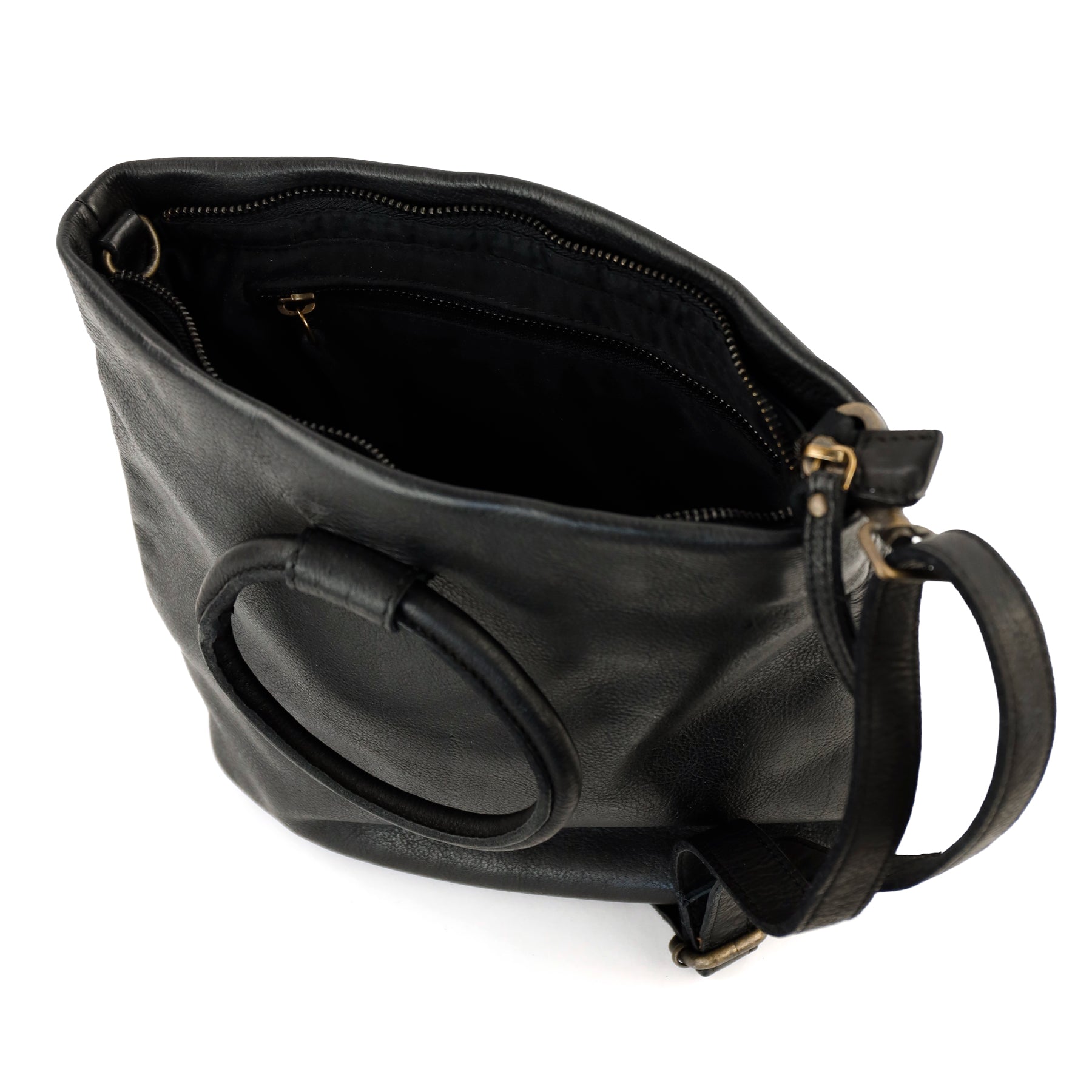 Hand-/schoudertasje 'Ank' zwart