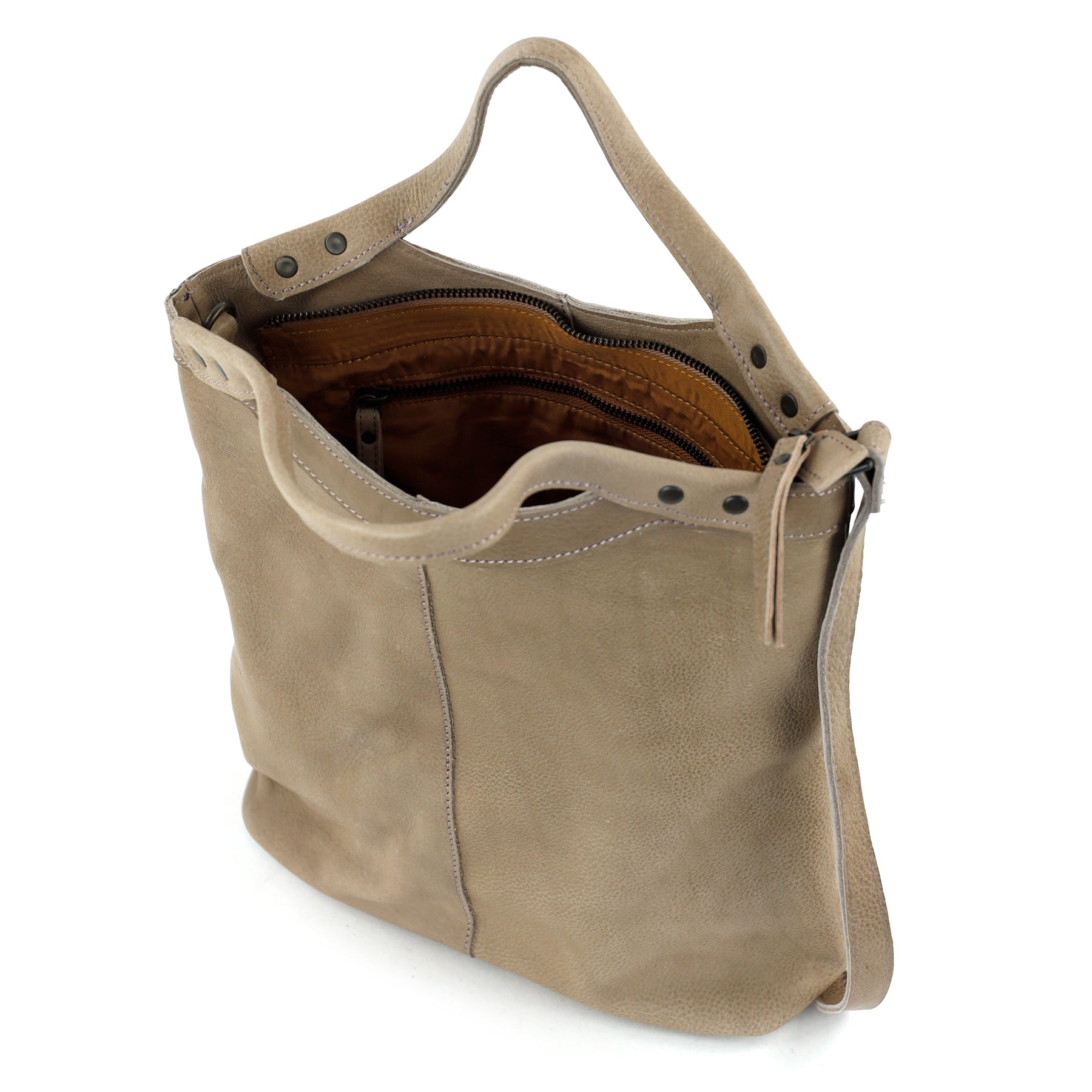 Hand/shoulder bag 'Andrea' taupe