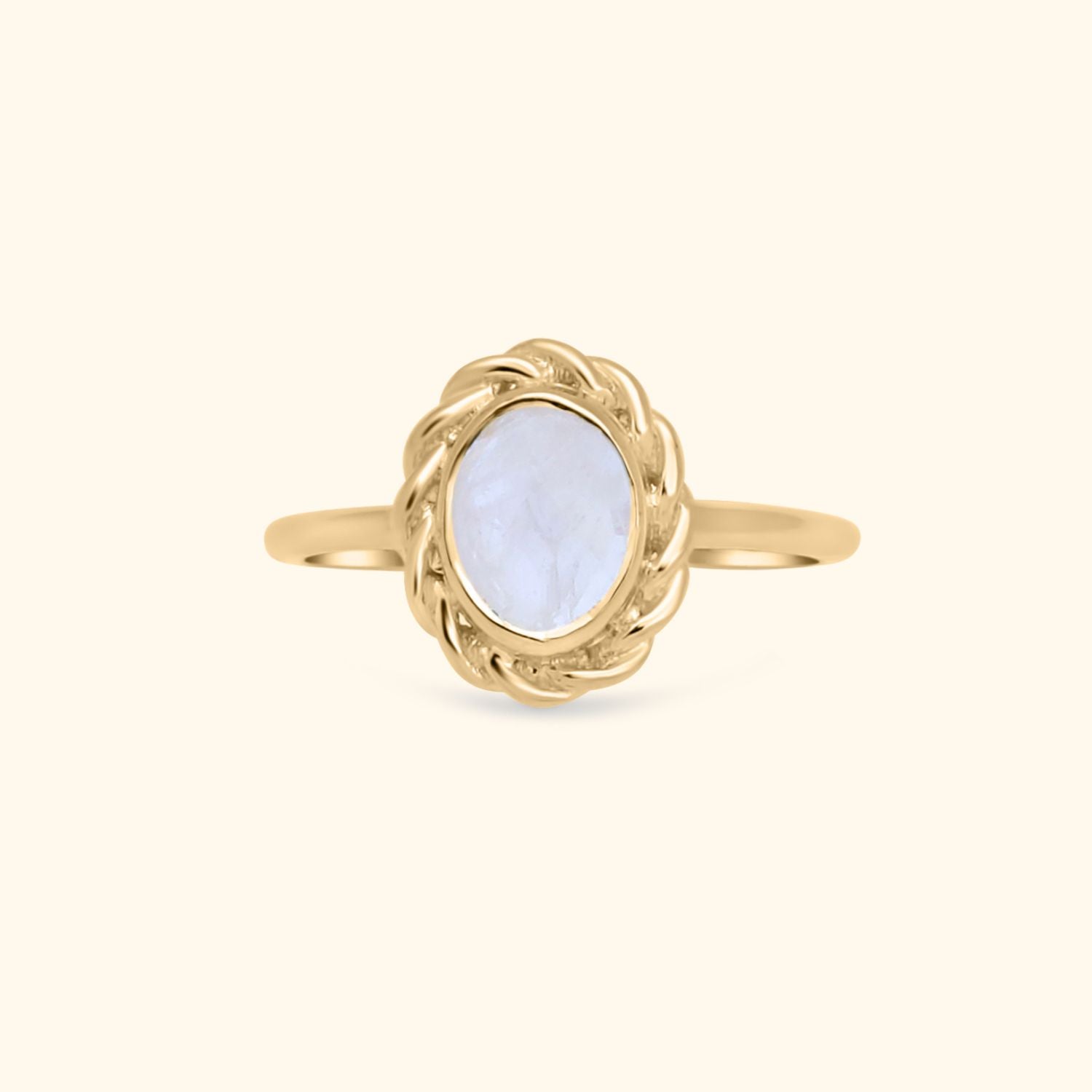 Oval Moonstone Ring