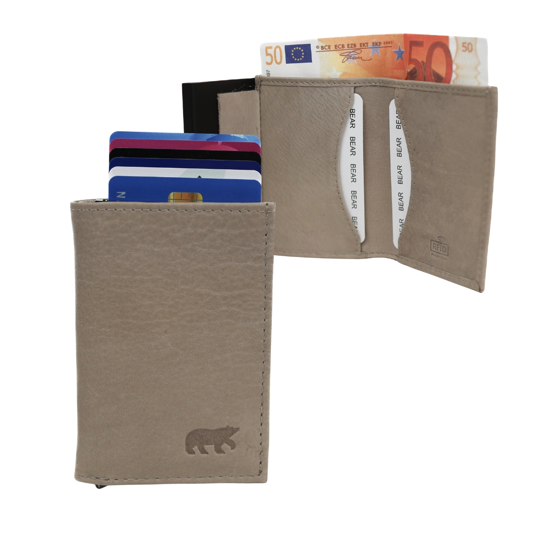 Card holder 'Frits' ice grey