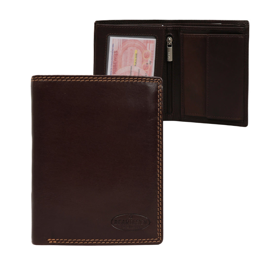 High billfold 'Klaas' dark brown
