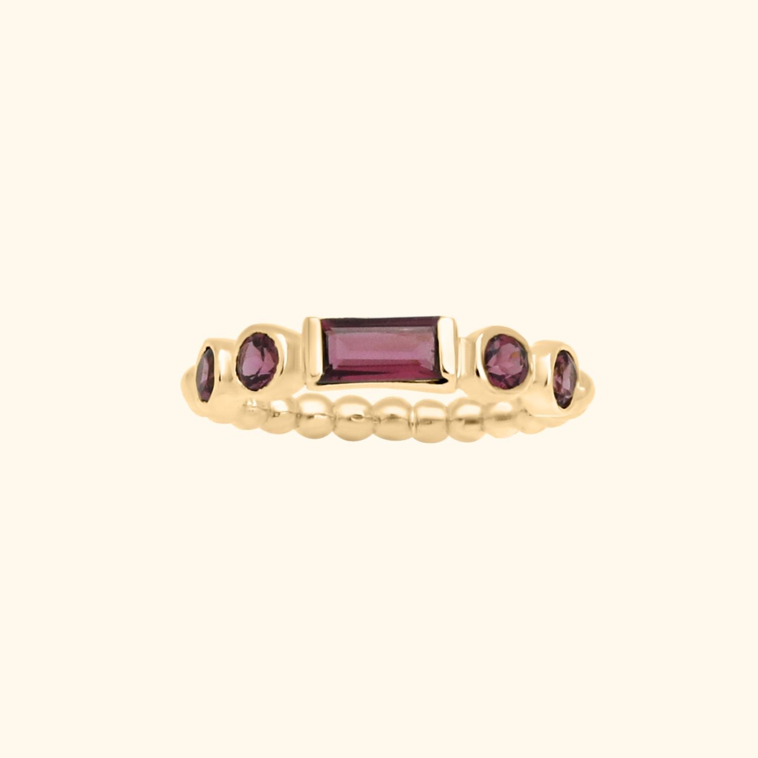 Rhodolite Stacking ring 