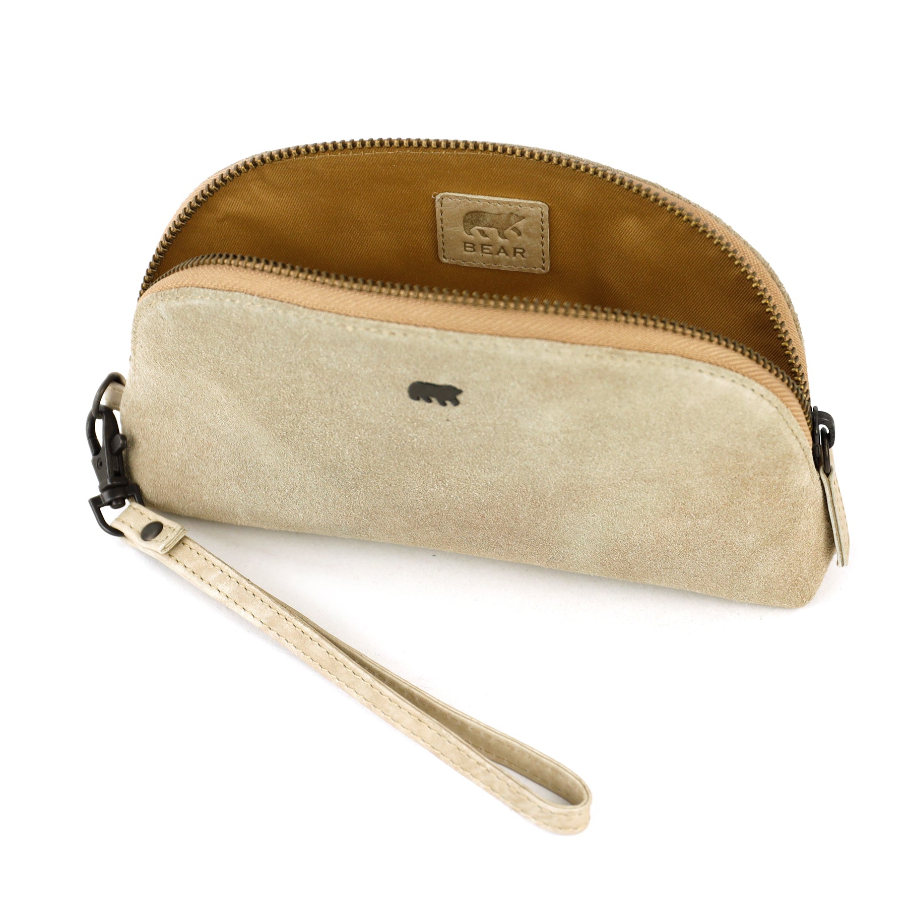 Etui/make-up tasje 'Jessie' suede beige