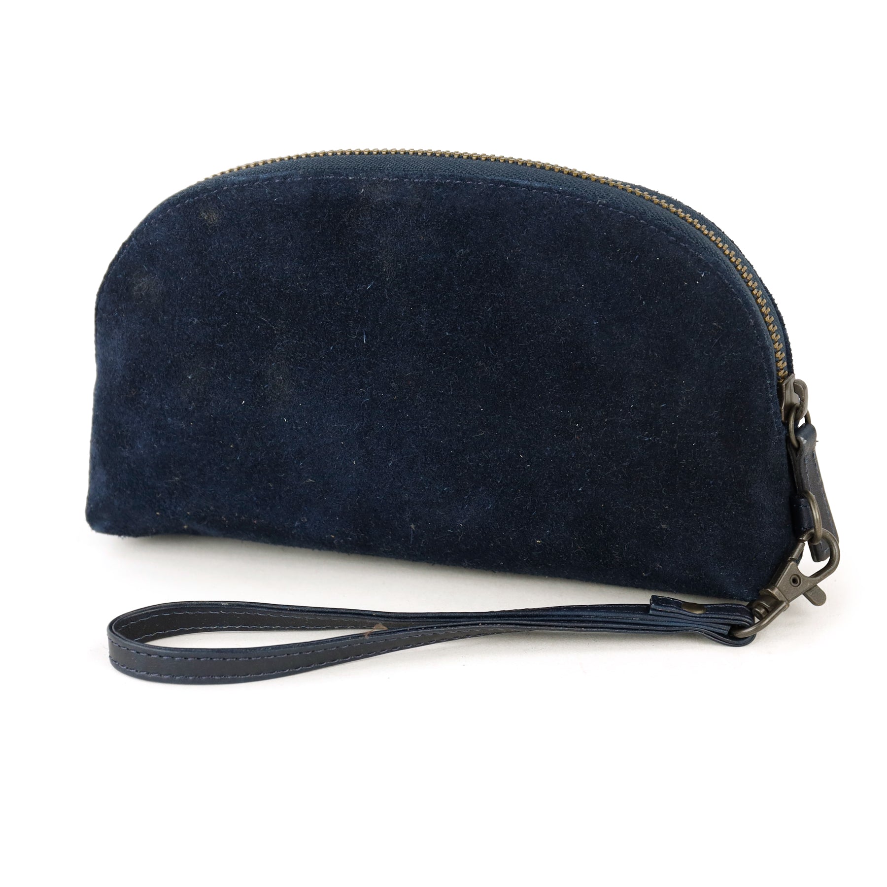 Etui/make-up tasje 'Jessie' suede navy