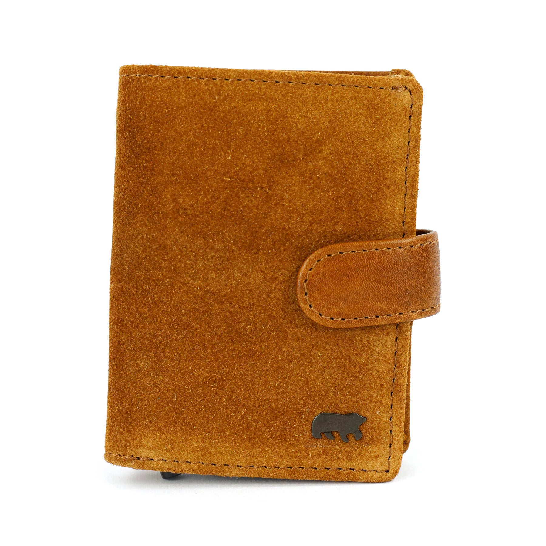 Suède RFID Pasjeshouder 'Bobby' cognac