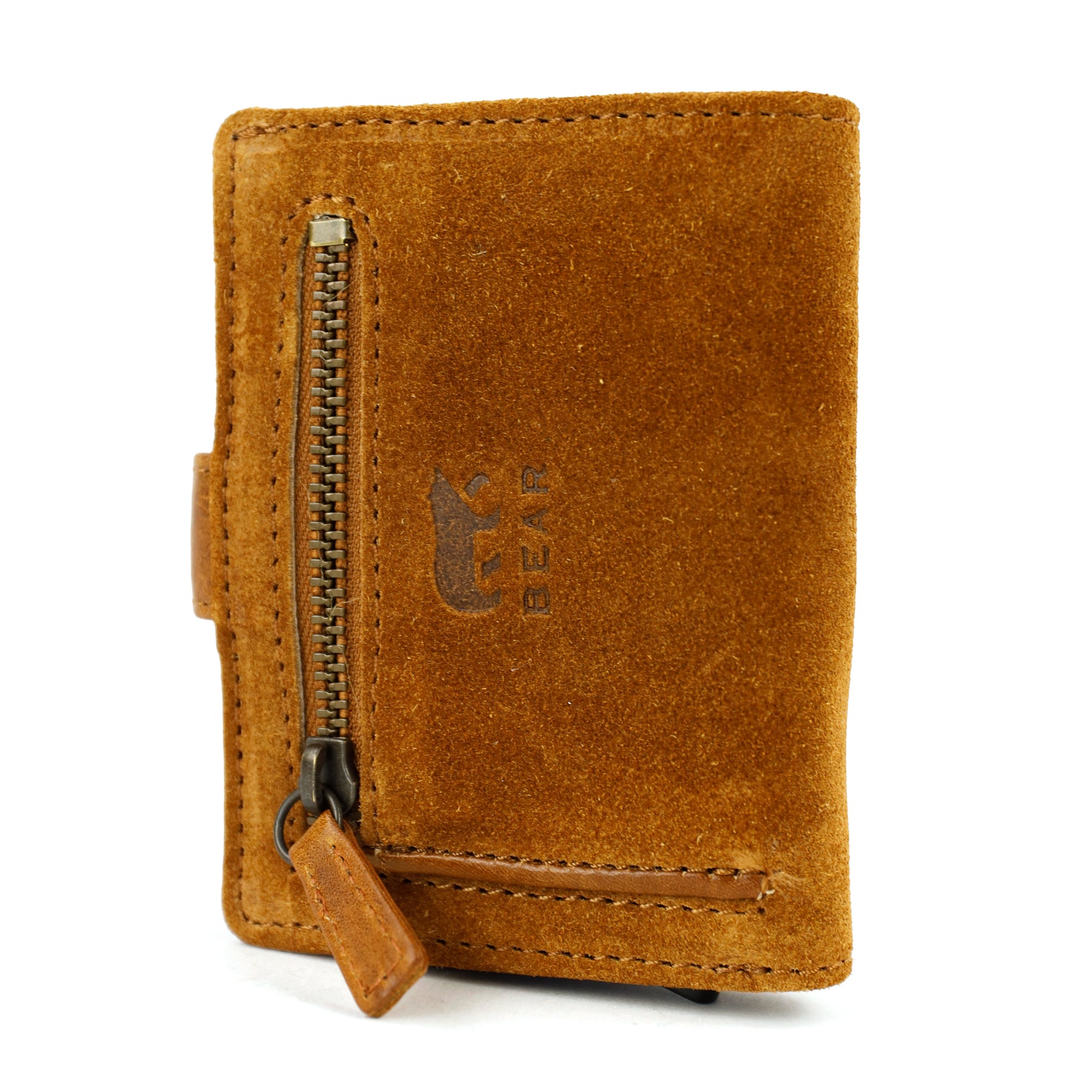 Suède RFID Pasjeshouder 'Bobby' cognac