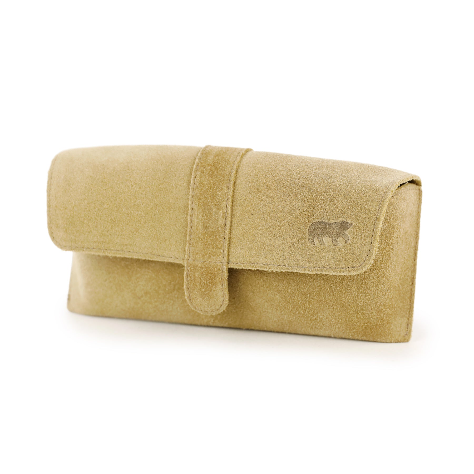 Suède brillenkoker 'Weta' bisquit