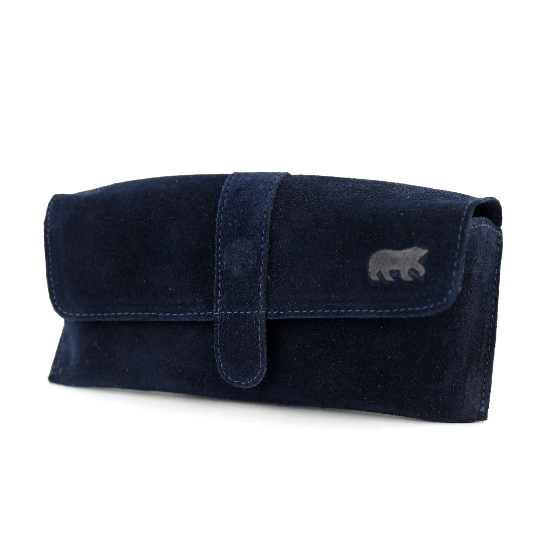 Suède brillenkoker 'Weta' donkerblauw