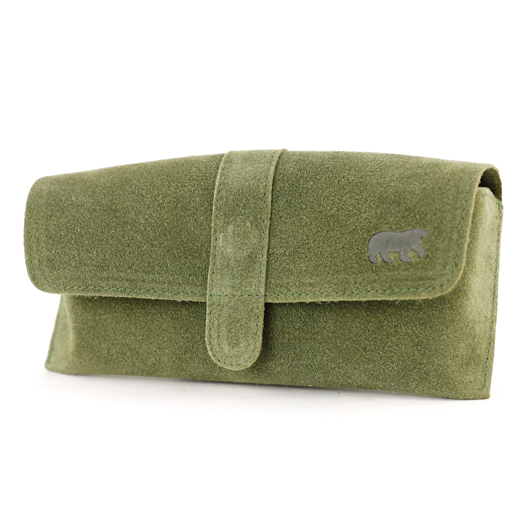 Suède brillenkoker 'Weta' groen