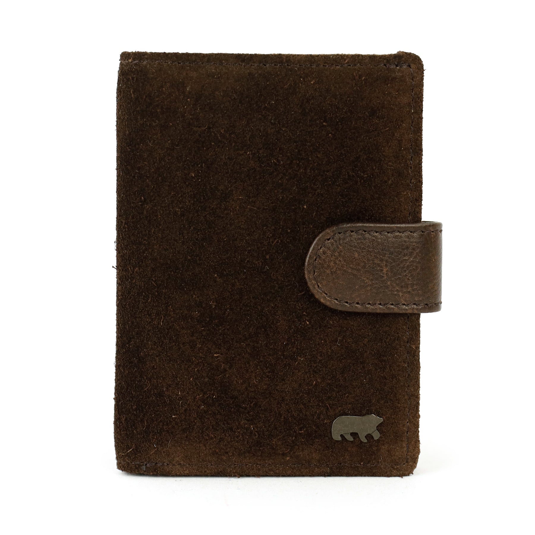 Suède pasjesmap 'Vic' donkerbruin