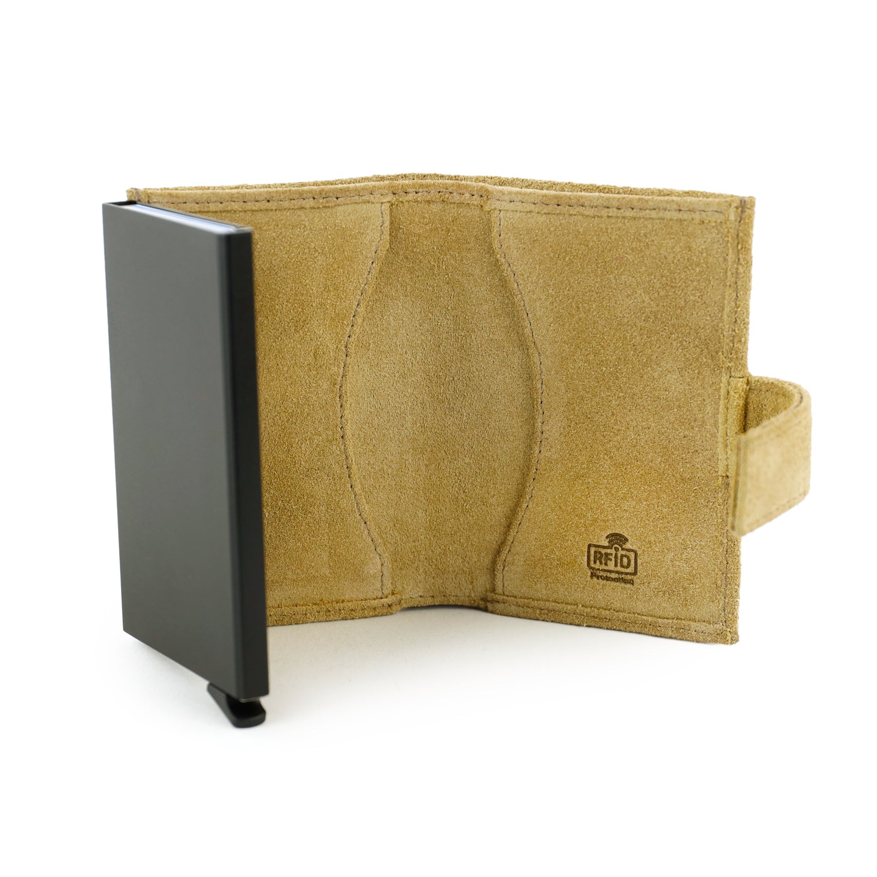 Suede RFID Card holder 'Elsie' bisquit