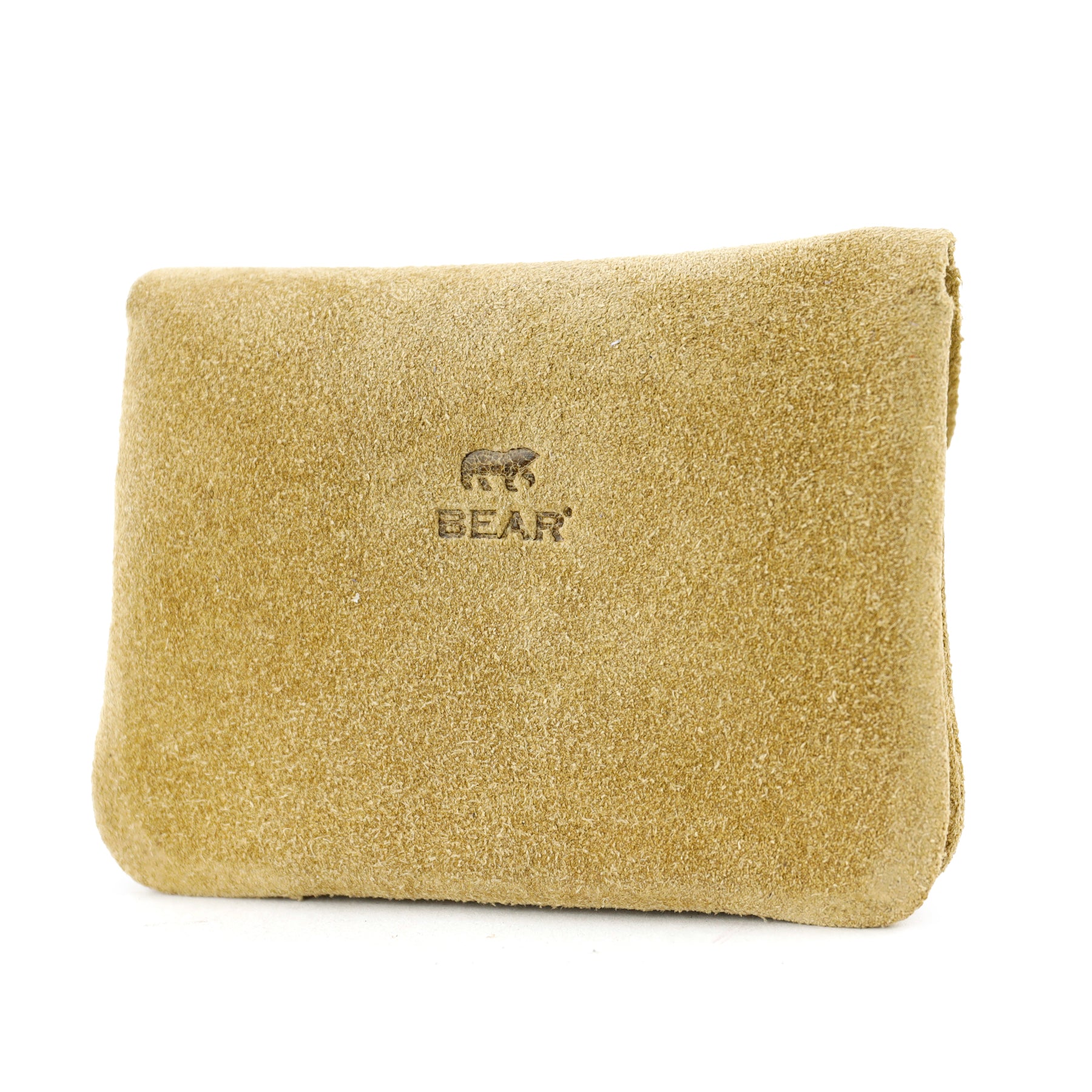 Suede wallet 'Pietje' bisquit