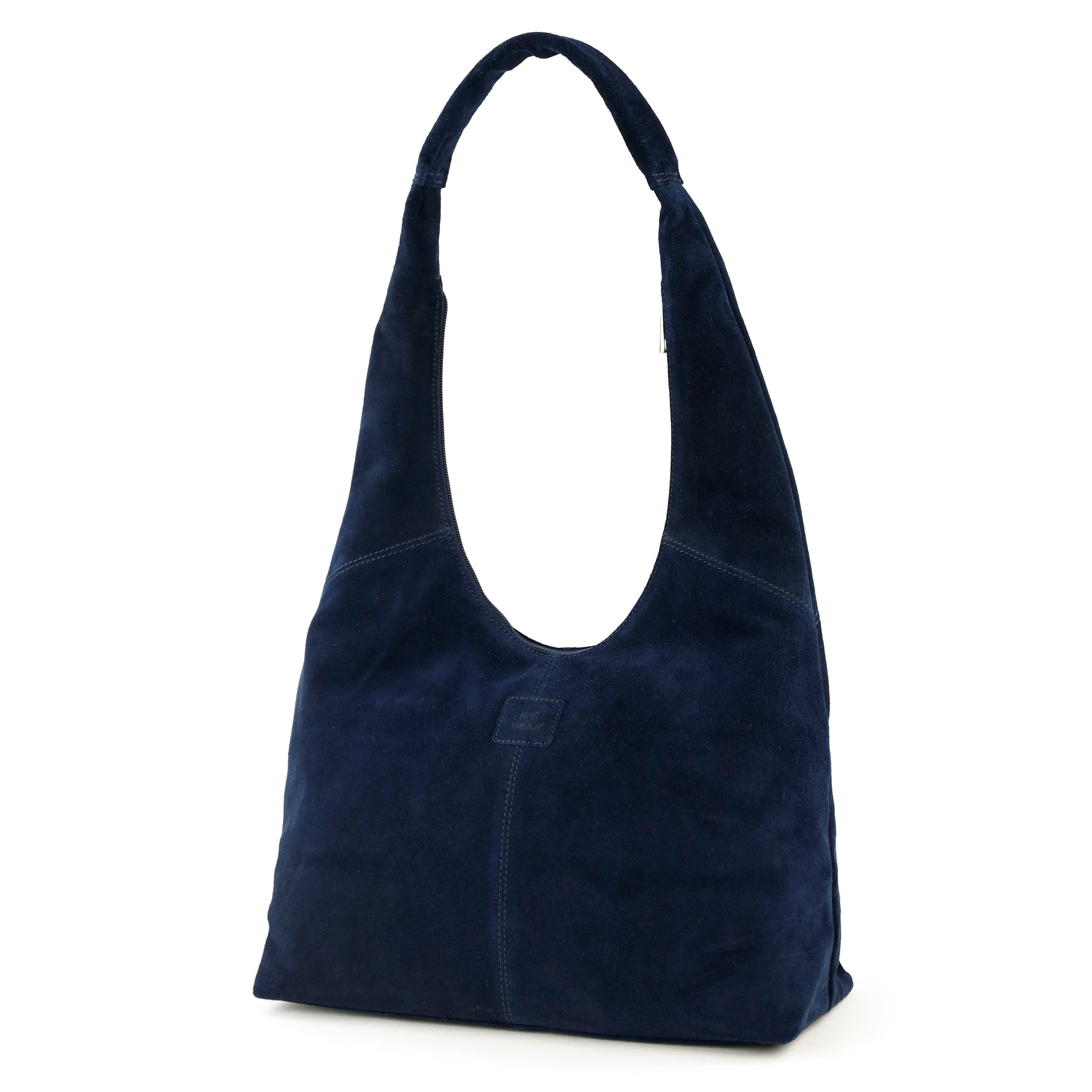 Suède buideltas 'Pauline' donkerblauw