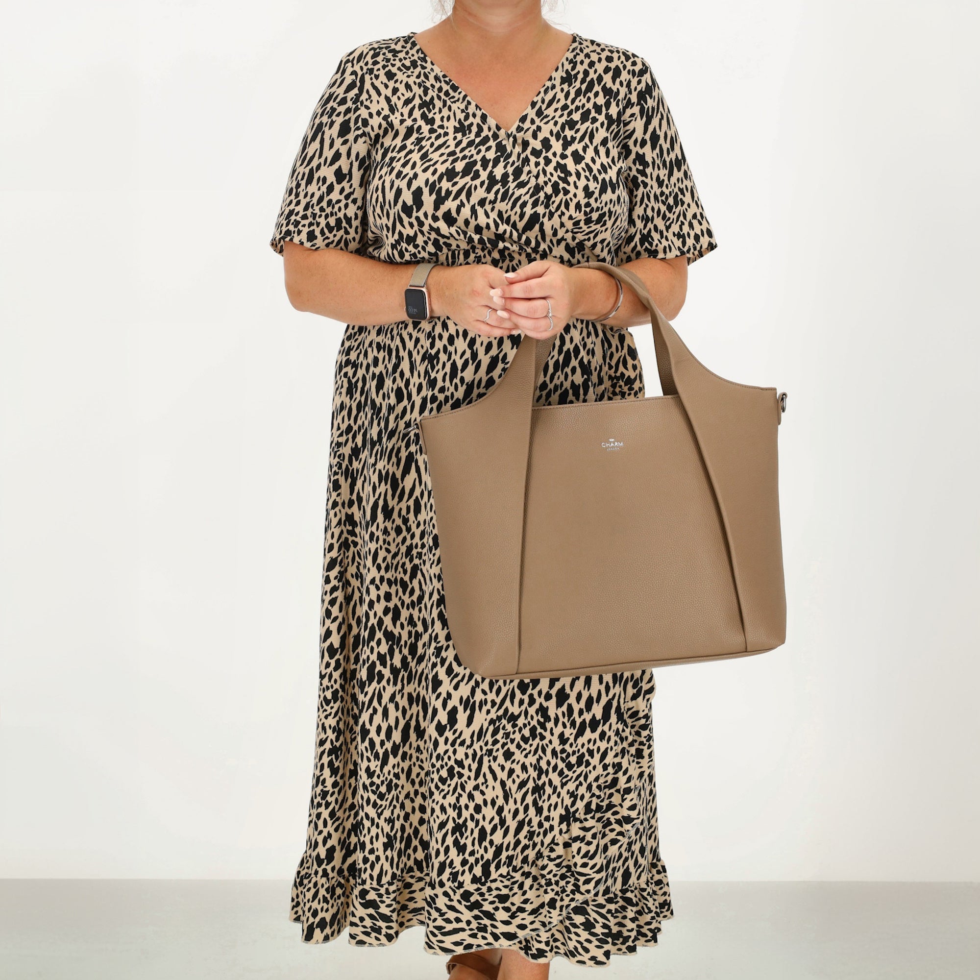 Mulberry Street Laptoptas 15.6 inch taupe