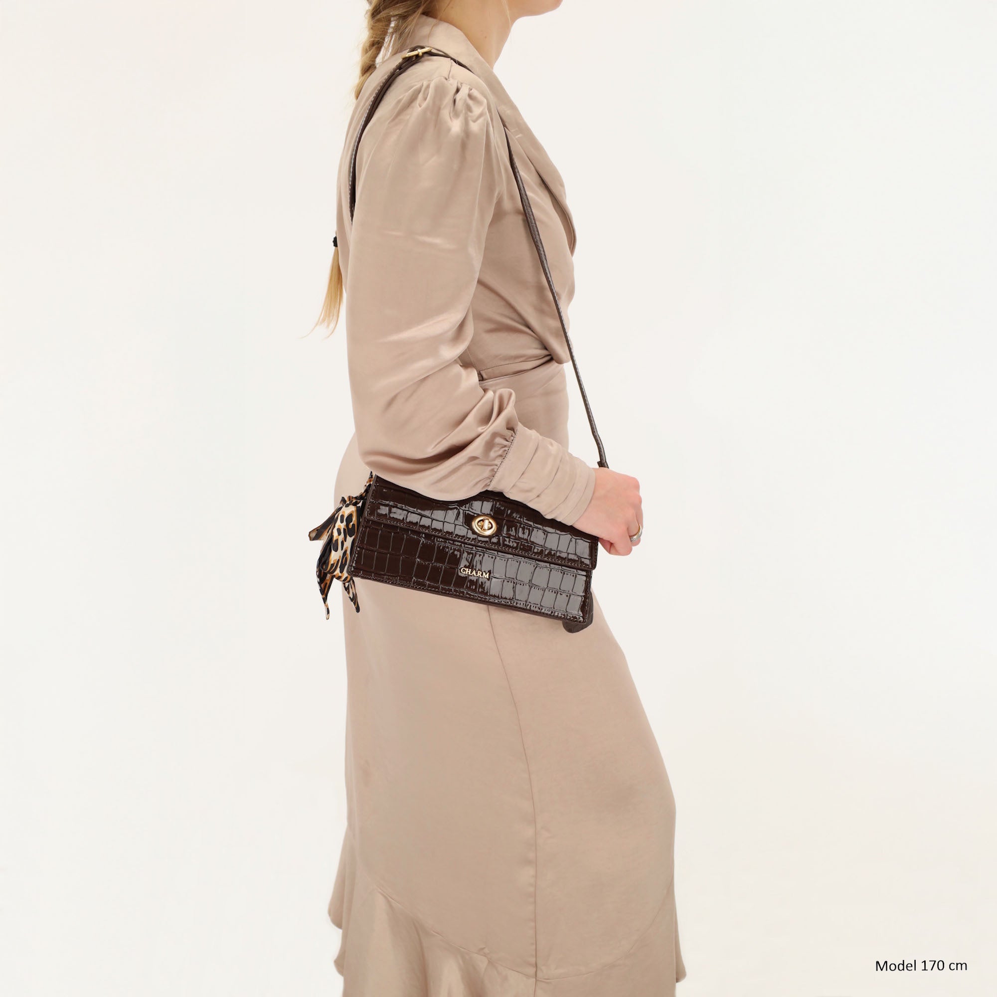 Knightsbridge Schoudertas donkerbruin