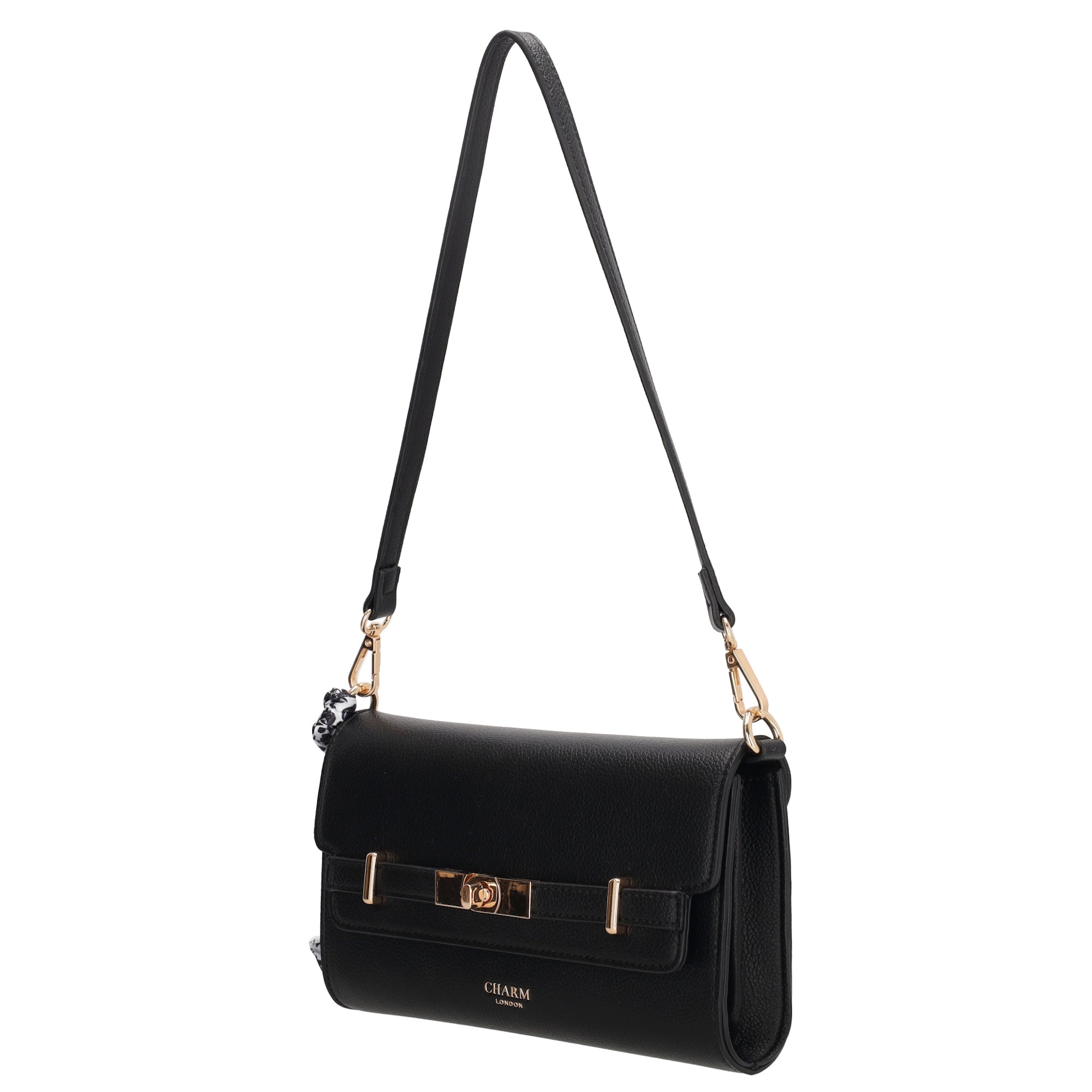 The Hamptons Schoudertas zwart