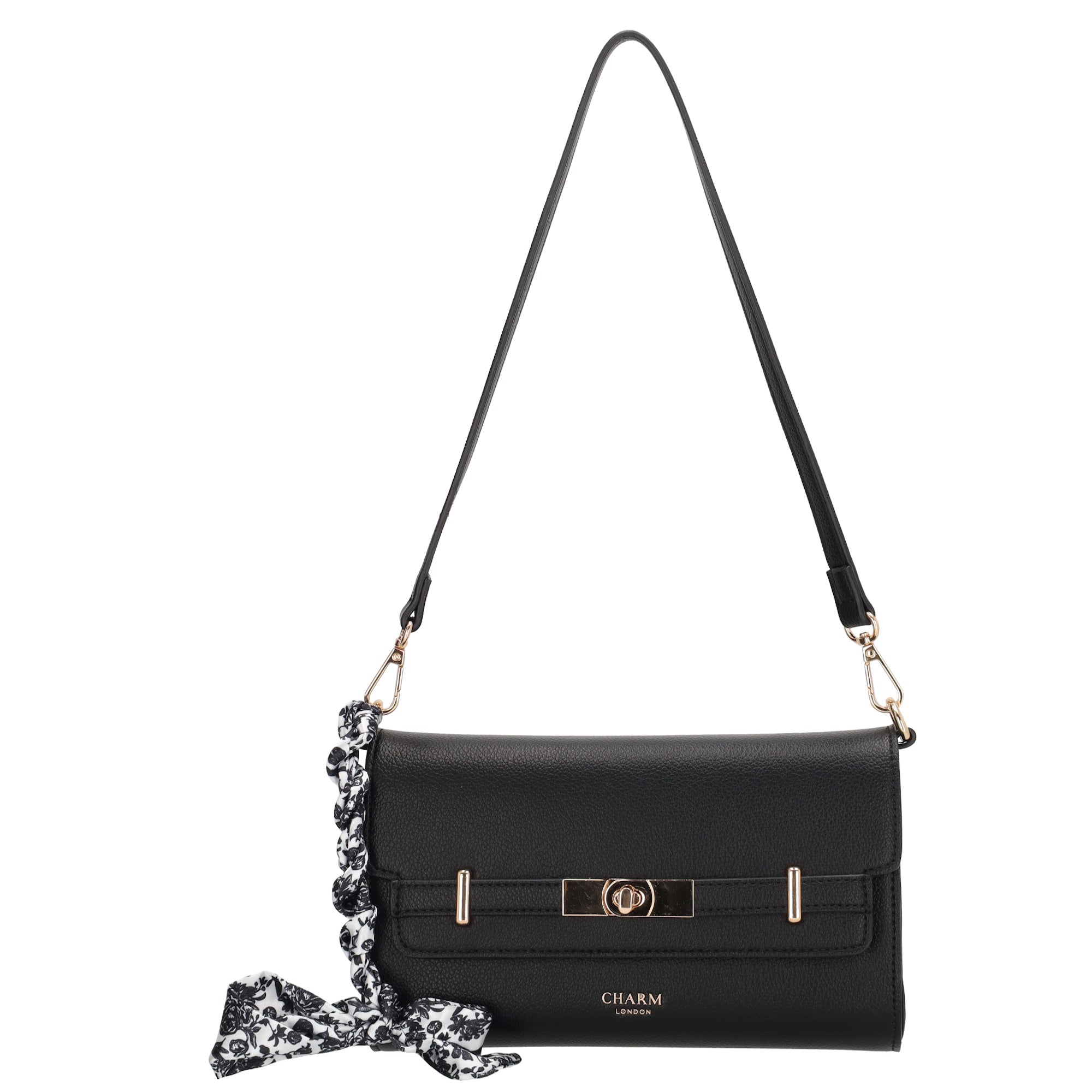 The Hamptons Schoudertas zwart