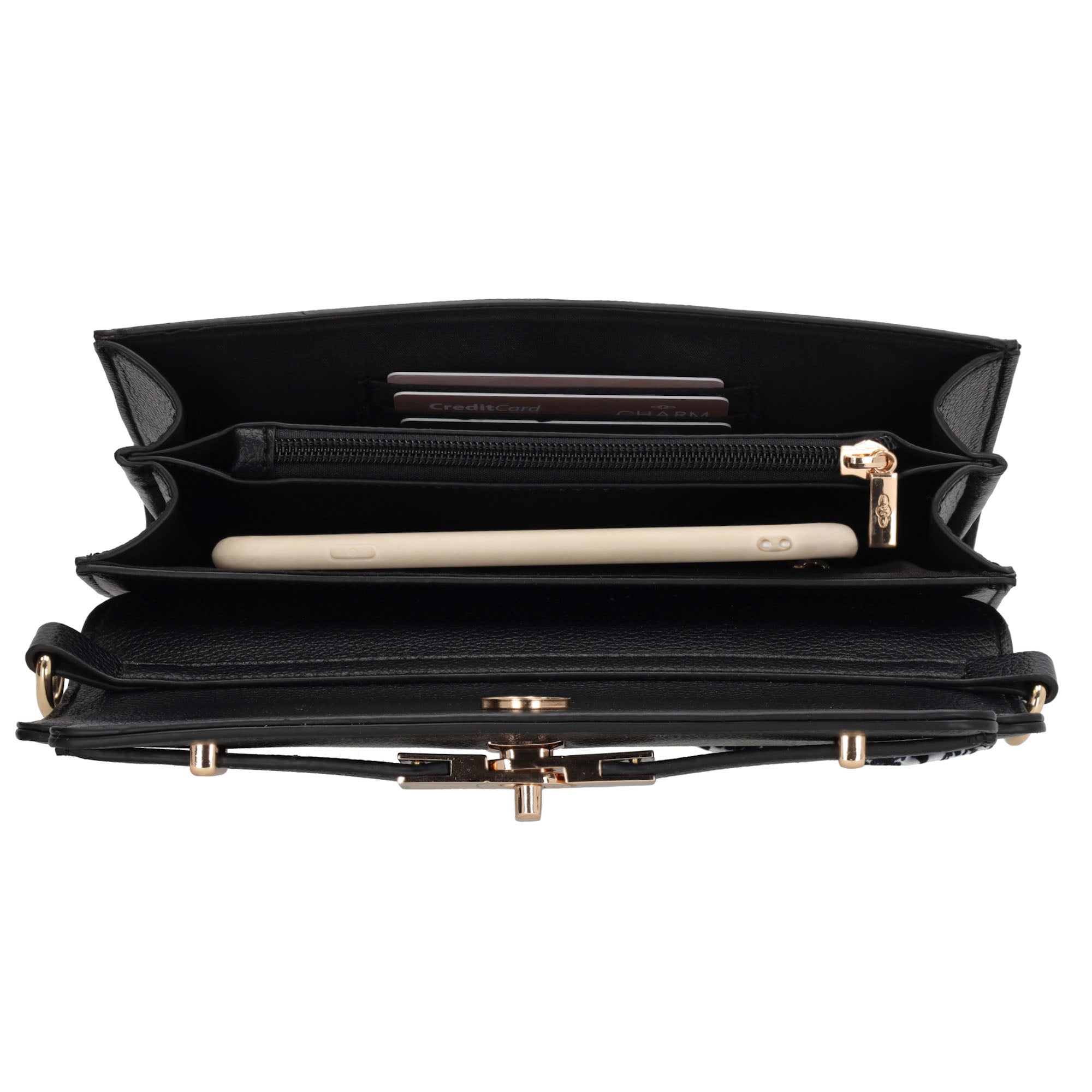 The Hamptons Schoudertas zwart