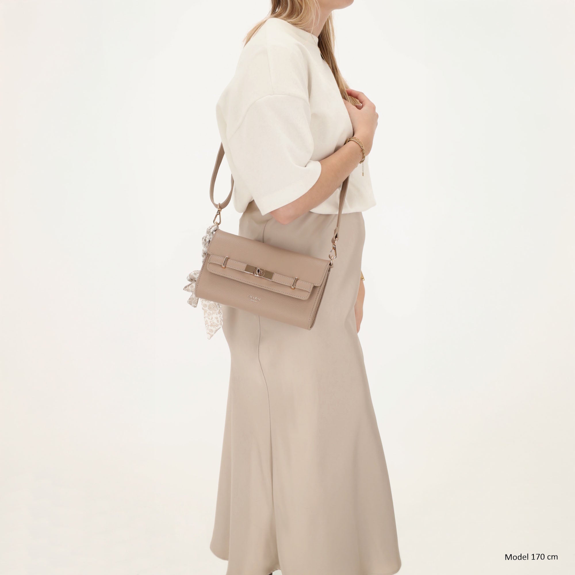 The Hamptons - Shoulder bag light taupe