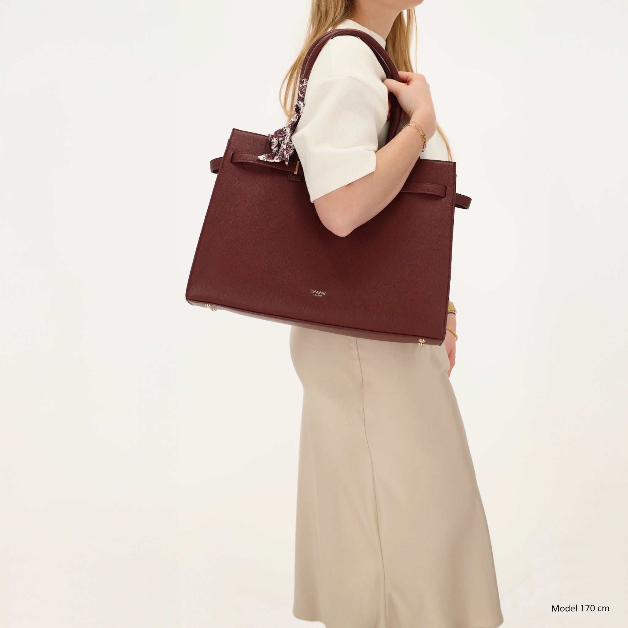 The Hamptons - Laptoptas 15.6” bordeaux