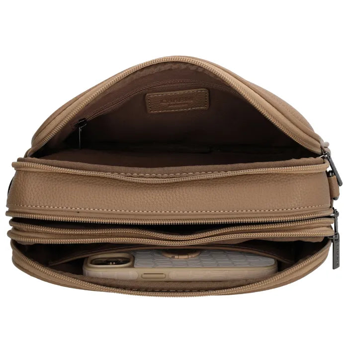 Mulberry Street Crossbody tas M taupe