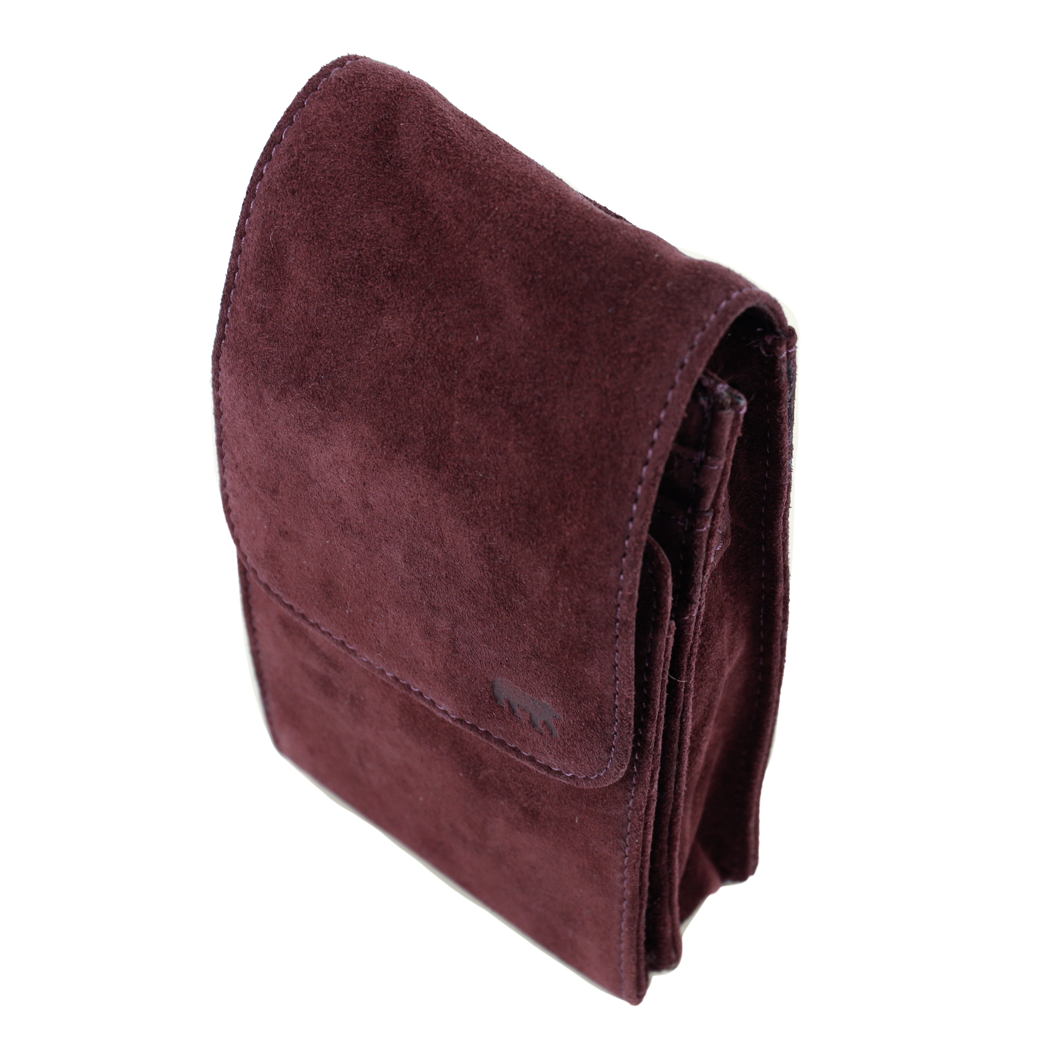 Suède schoudertasje 'Robbie' 2.0 bordeaux