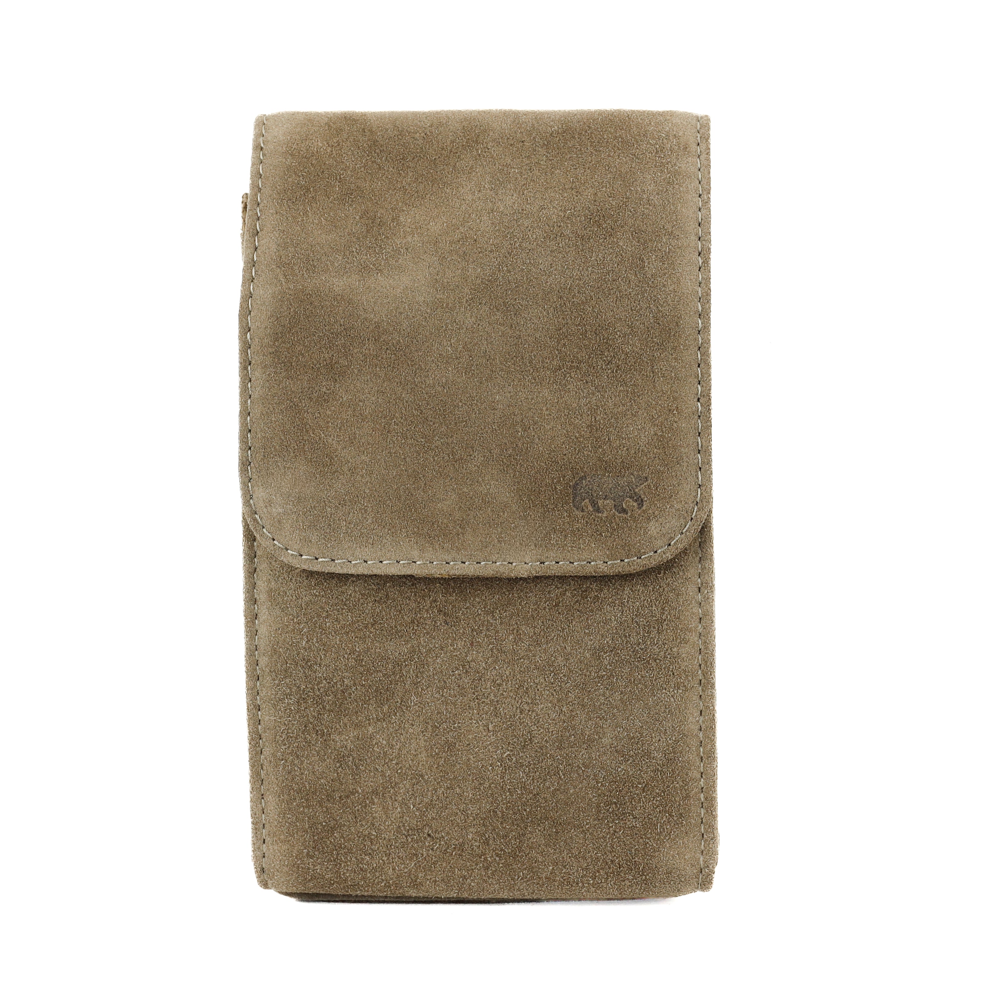 Suède schoudertasje 'Robbie' 2.0 taupe