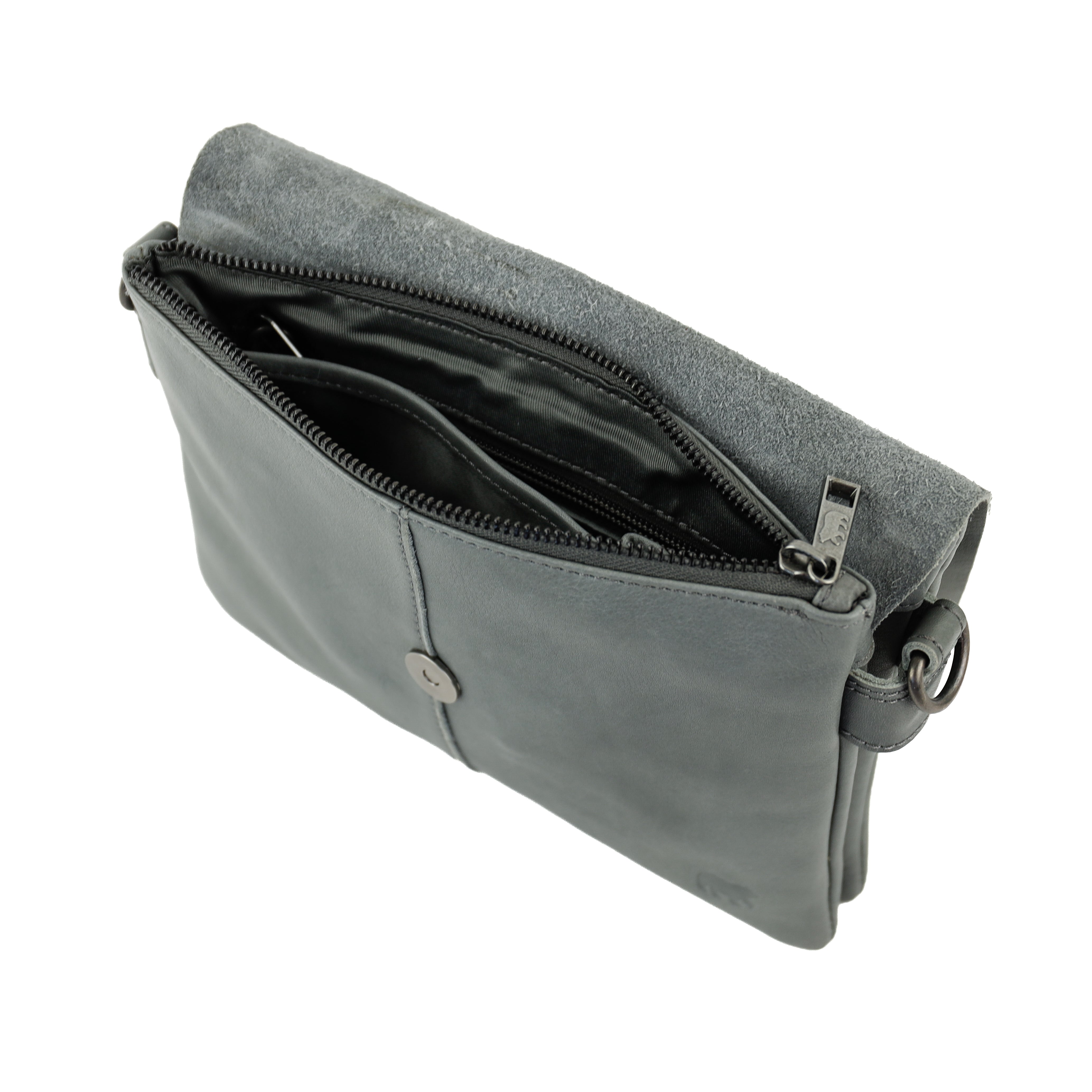 Schoudertasje met flap 'Billy' charcoal