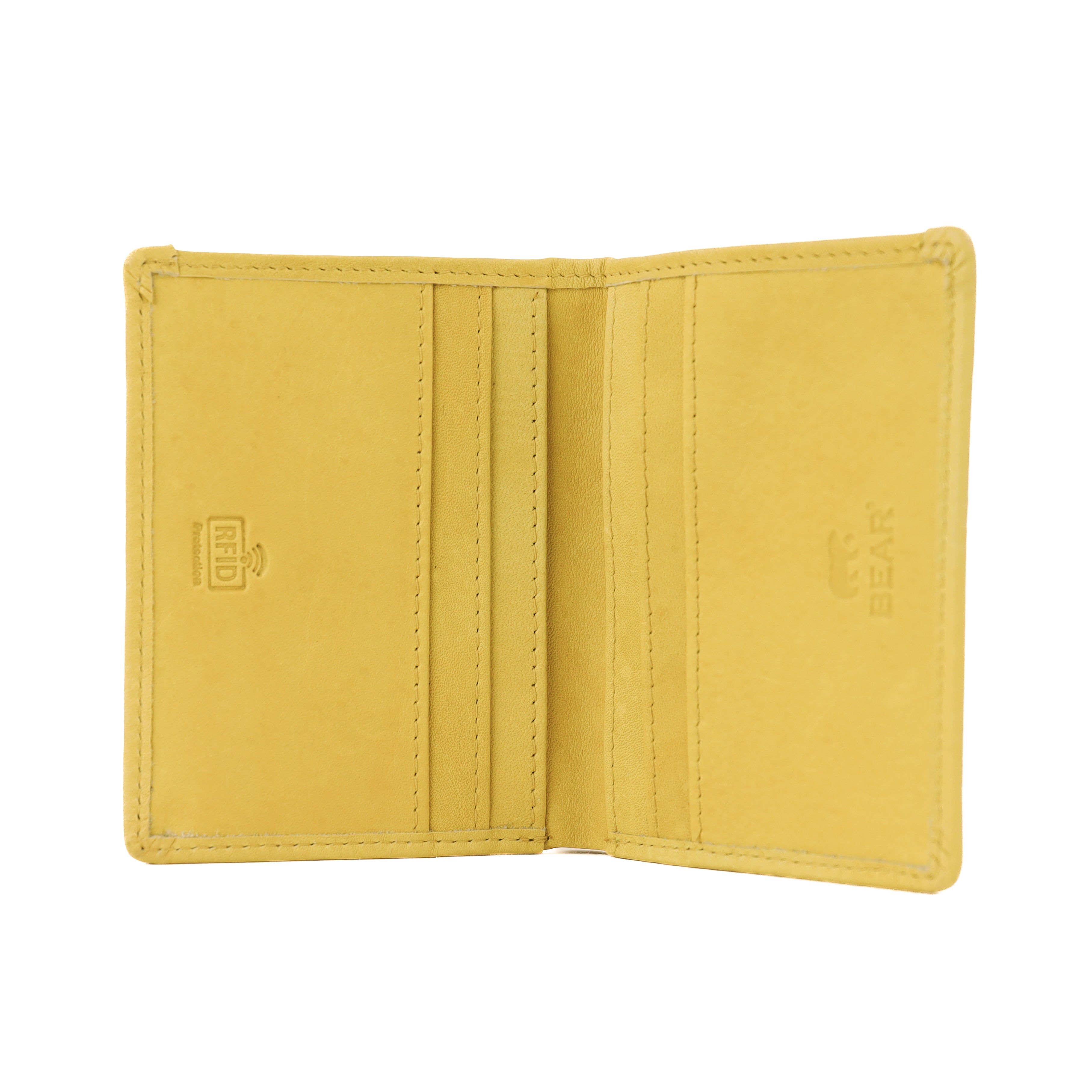 RFID Pasjeshouder met briefgeldvak 'Cas' butter yellow