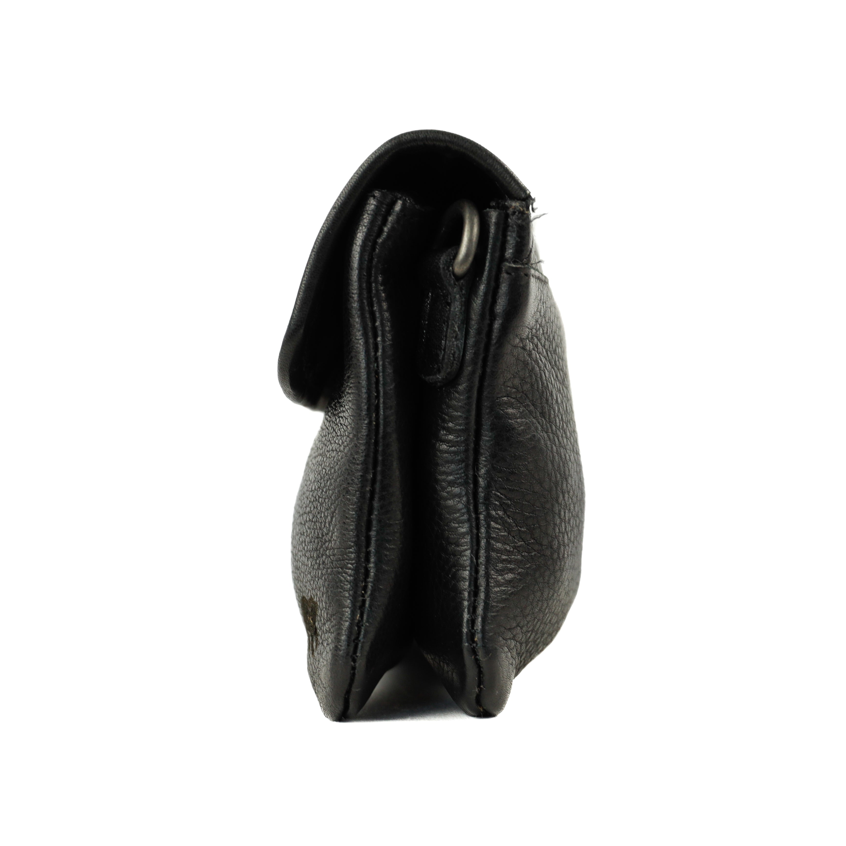 Clutch/mini schoudertasje 'Valentina' zwart