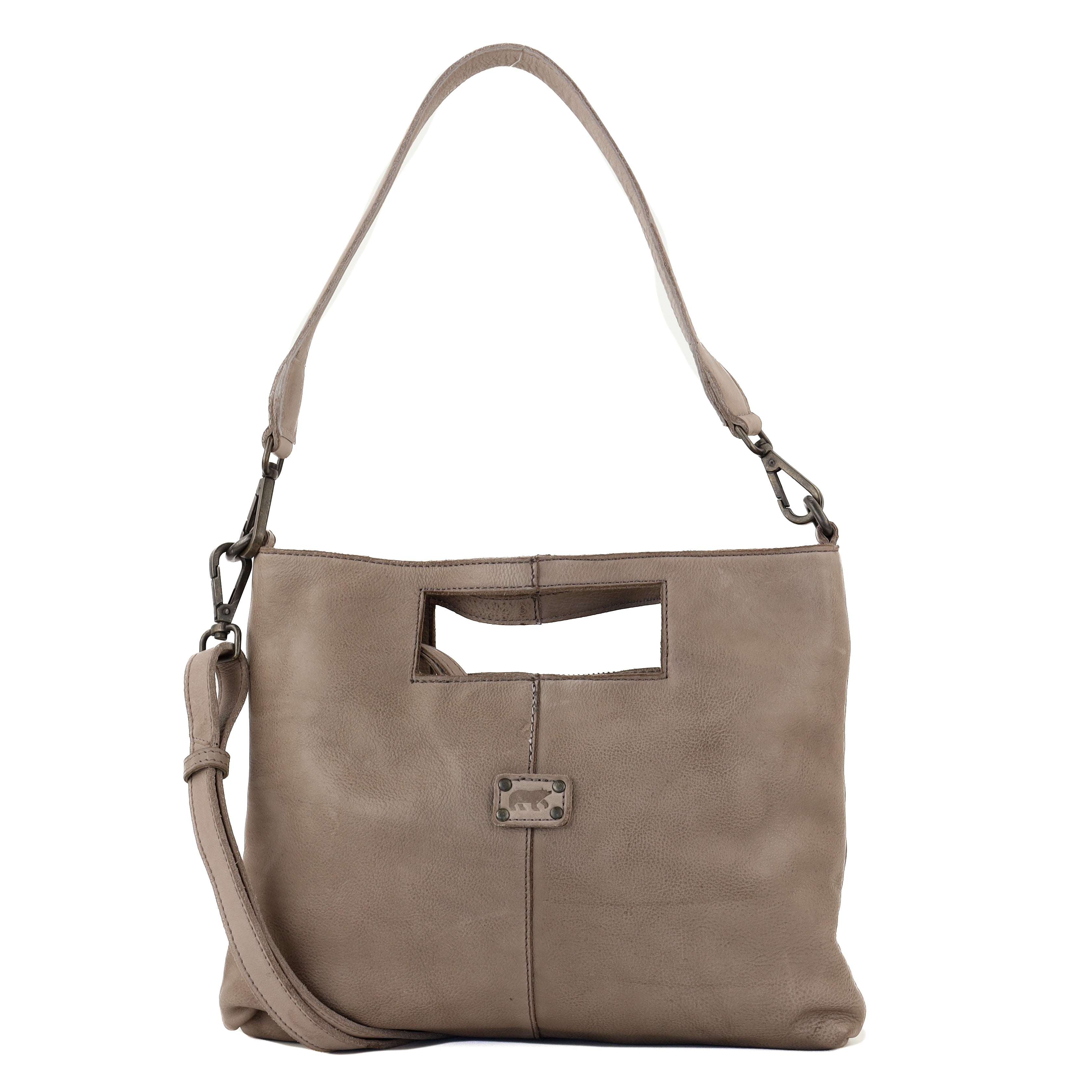 Clutch/schoudertasje 'Feline' taupe