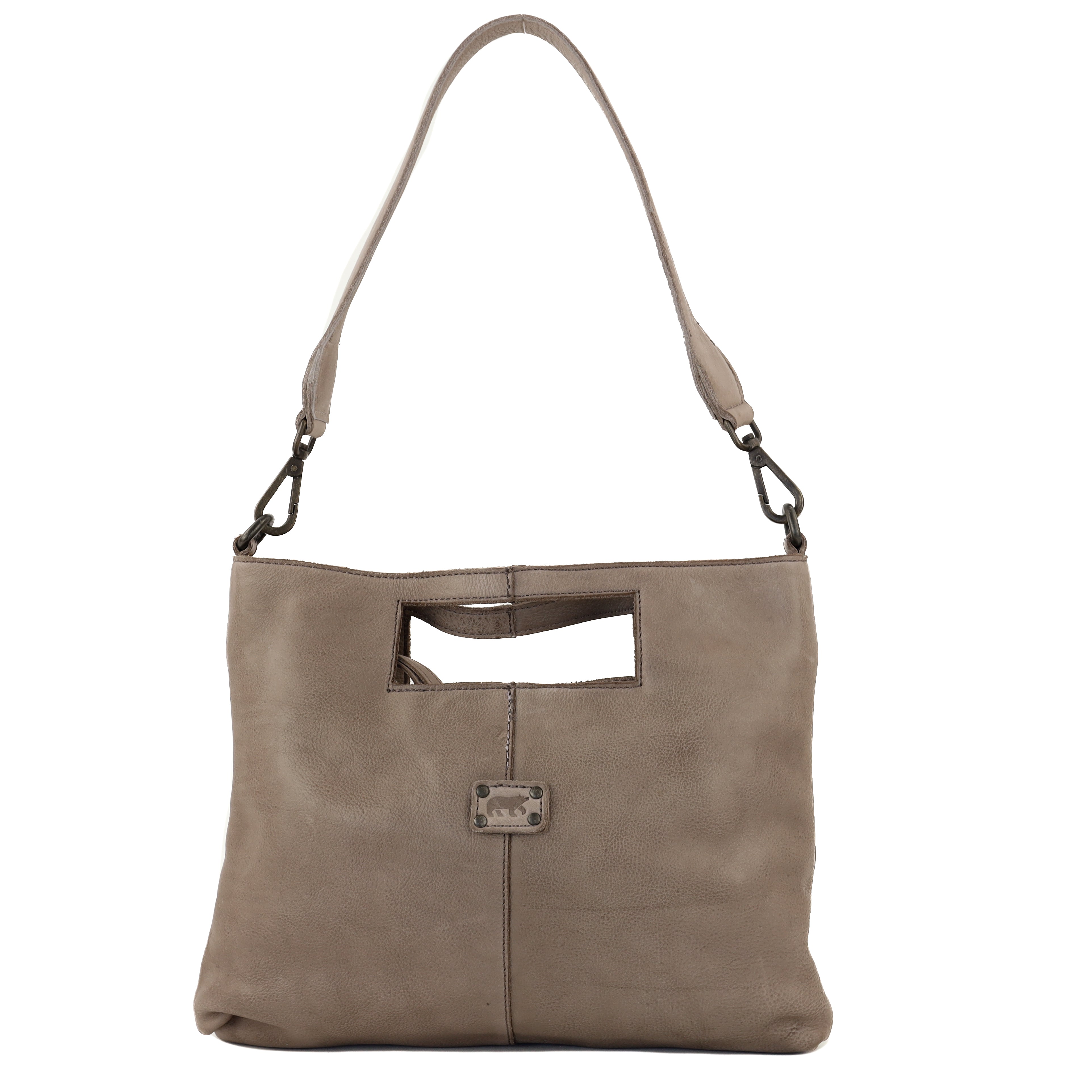 Clutch/schoudertasje 'Feline' taupe