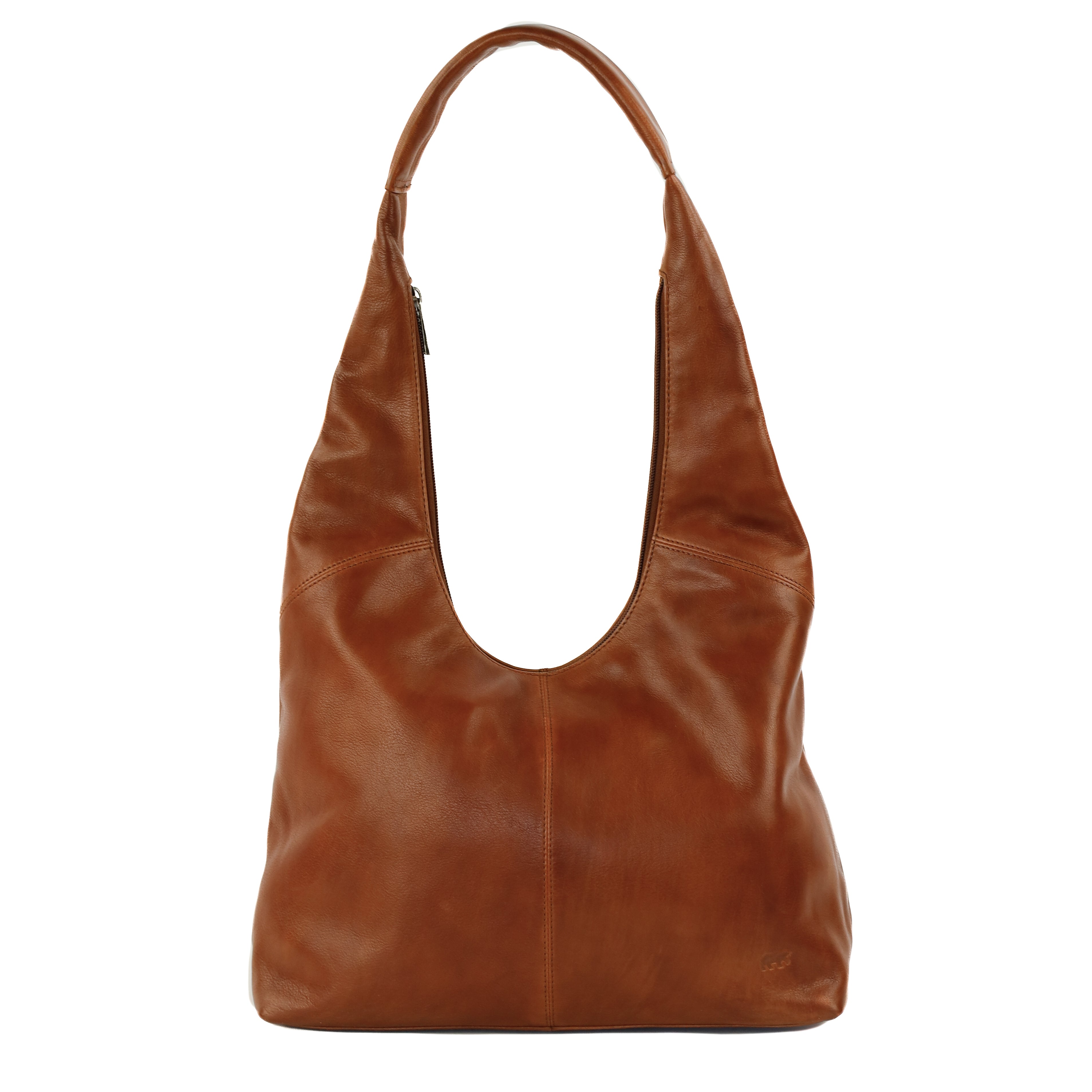 Shopper/buideltas 'Pauline' cognac