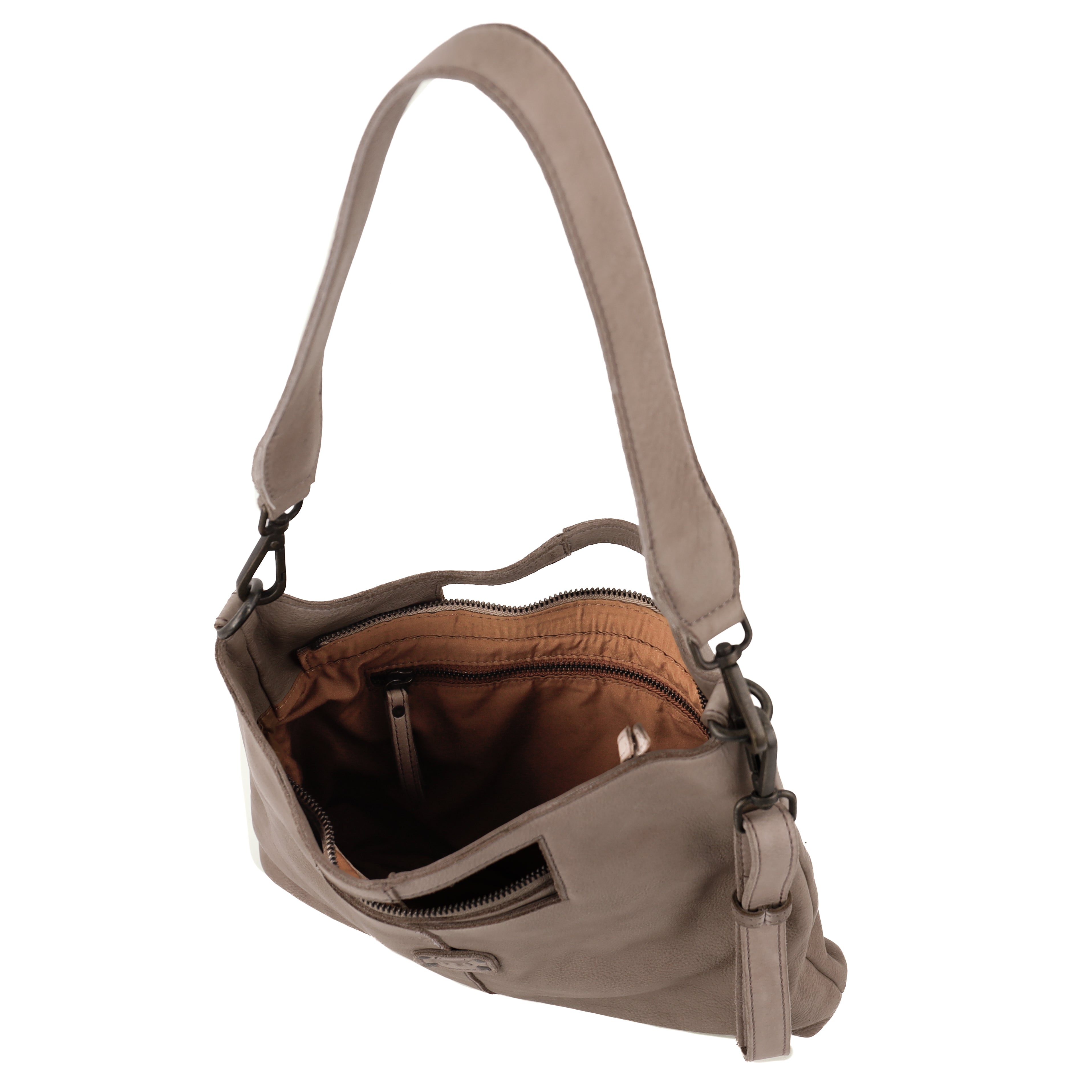 Clutch/schoudertasje 'Feline' taupe