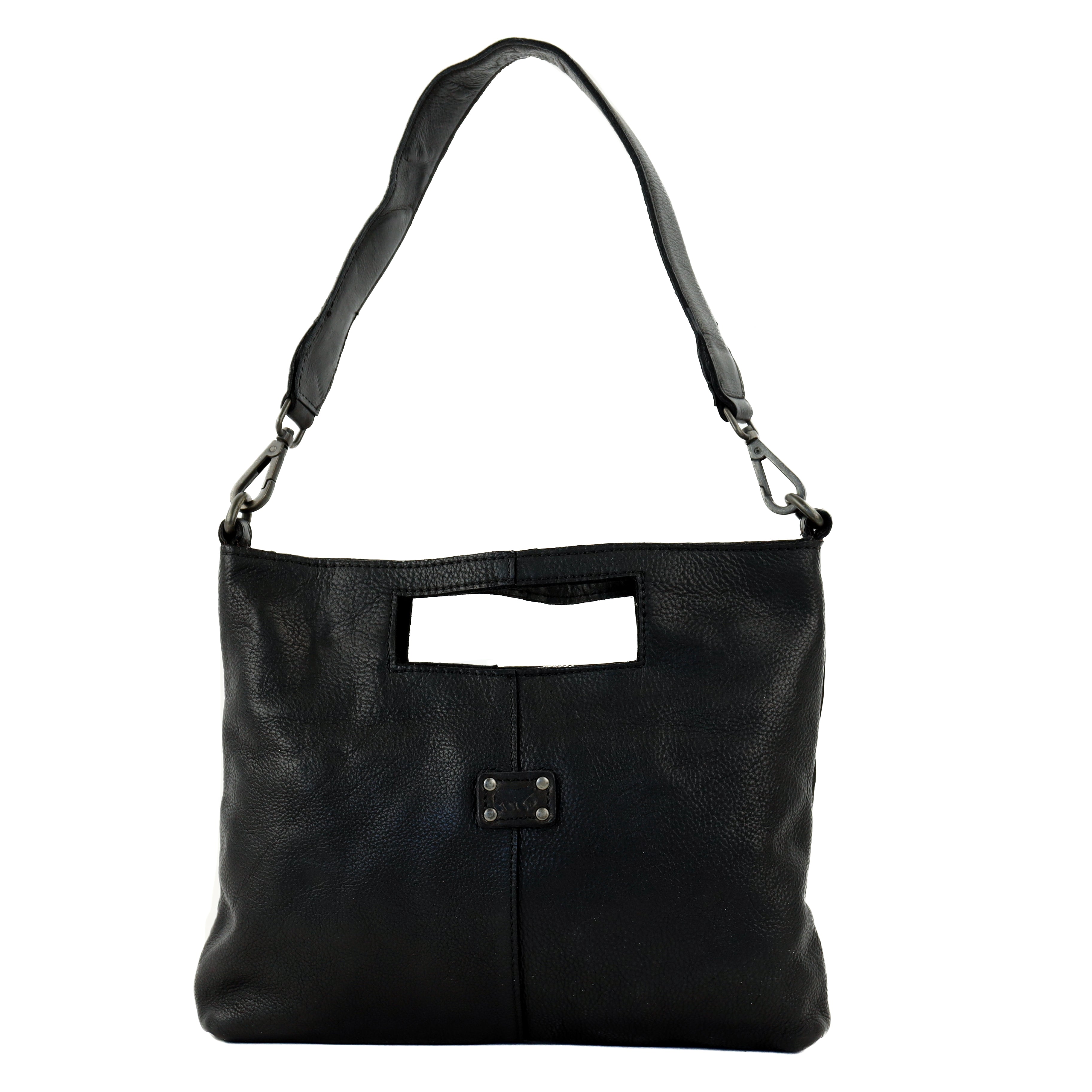Clutch/schoudertasje 'Feline' zwart