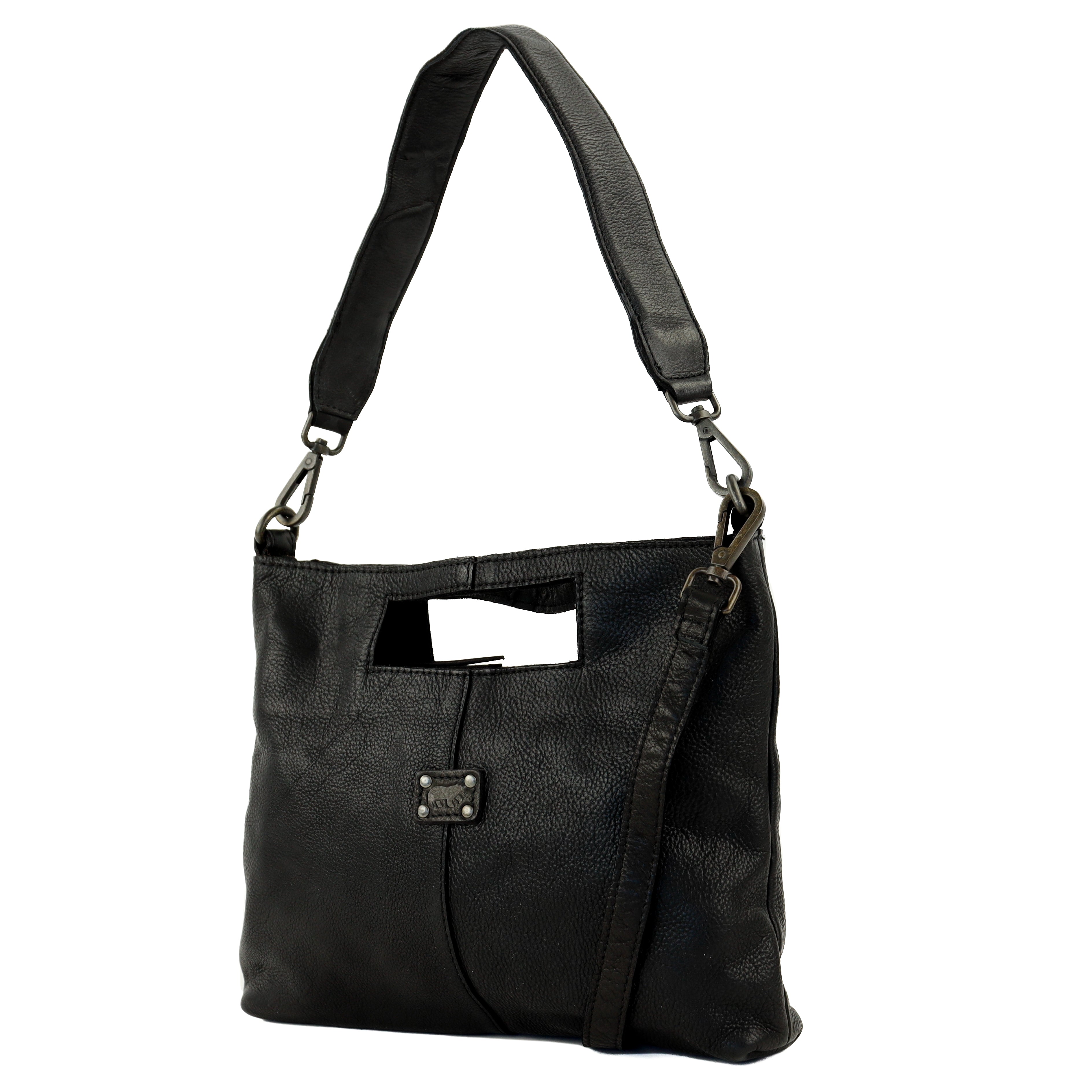 Clutch/shoulder bag 'Feline' black